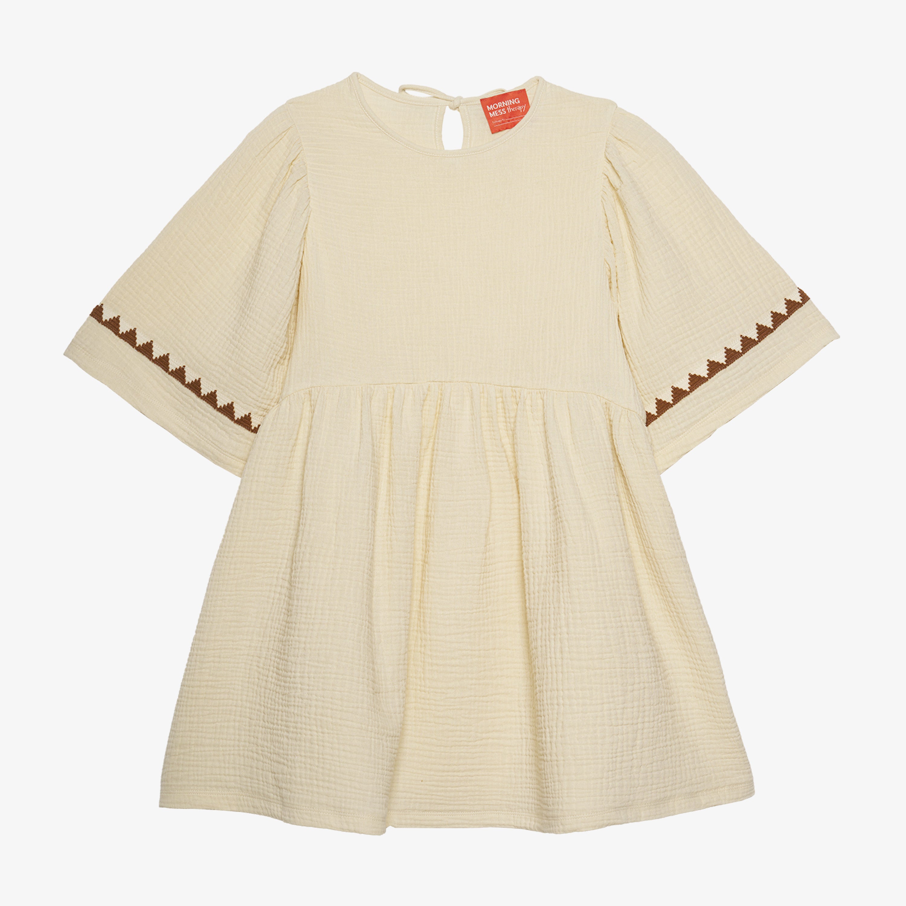 muslin cotton dress Adriana Buttermilk – Morning Mess Therapy Designed in the USA Tiffany Blue Chiffon Wrap dropwaist Liner Color:Champagne Liner