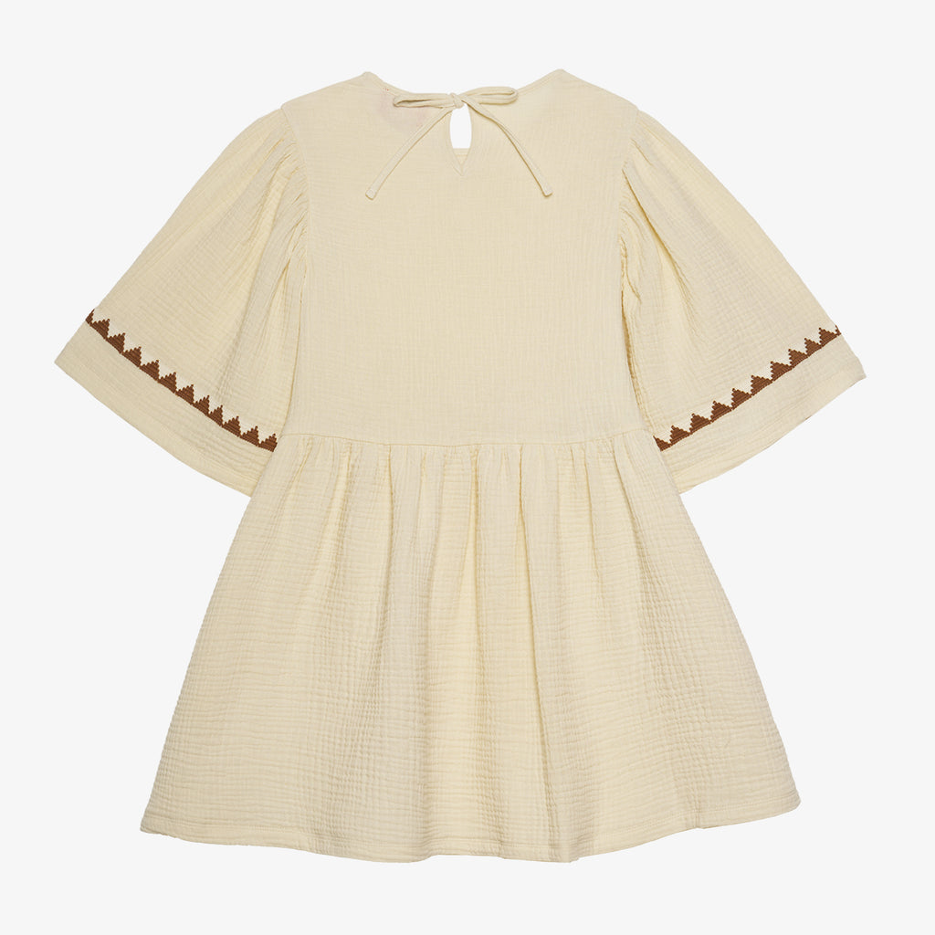 Adriana Dress Cotton Muslin Buttermilk