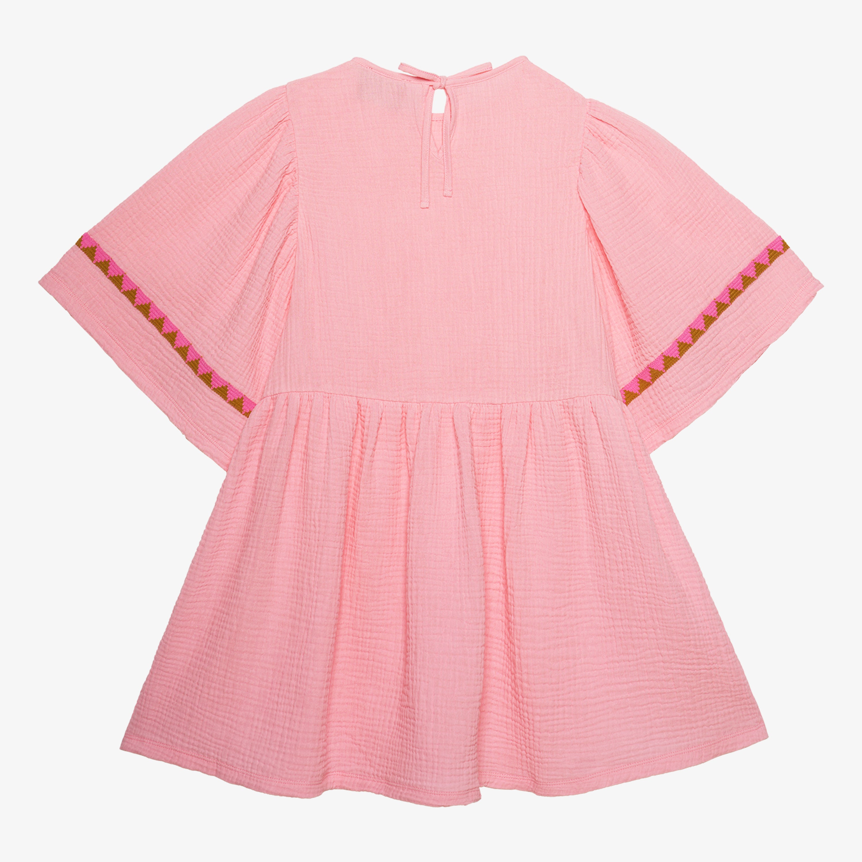 Adriana Dress Cotton Muslin Cotton Pink