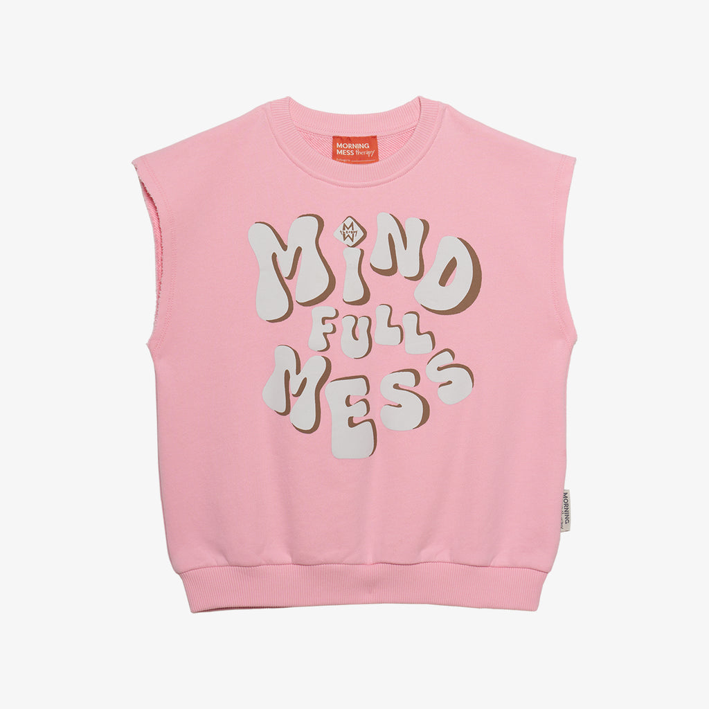 Armando Printed Tank Sweatshirt Cotton Pink