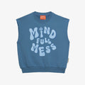 Armando Printed Tank Sweatshirt Shadow Blue