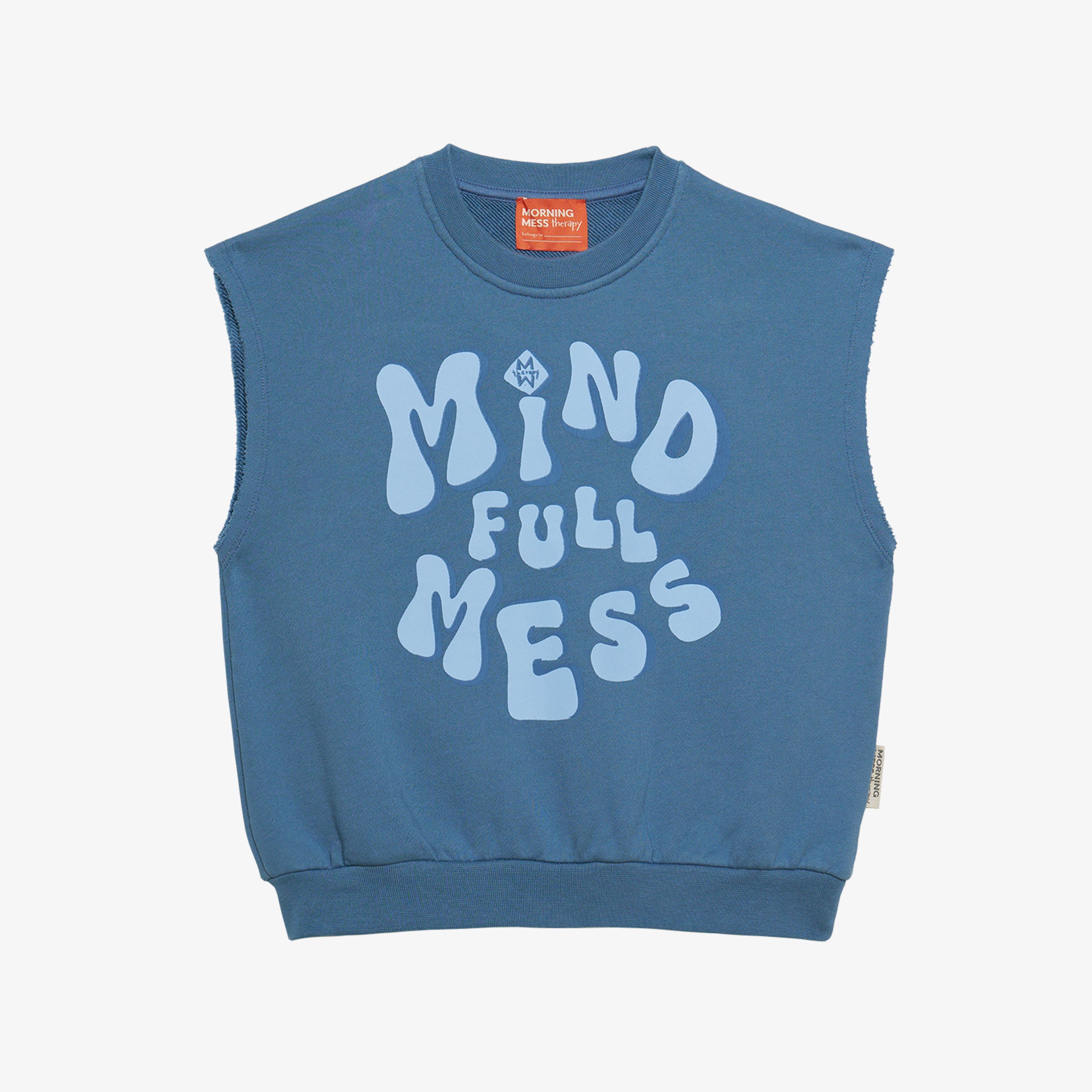 Armando Printed Tank Sweatshirt Shadow Blue