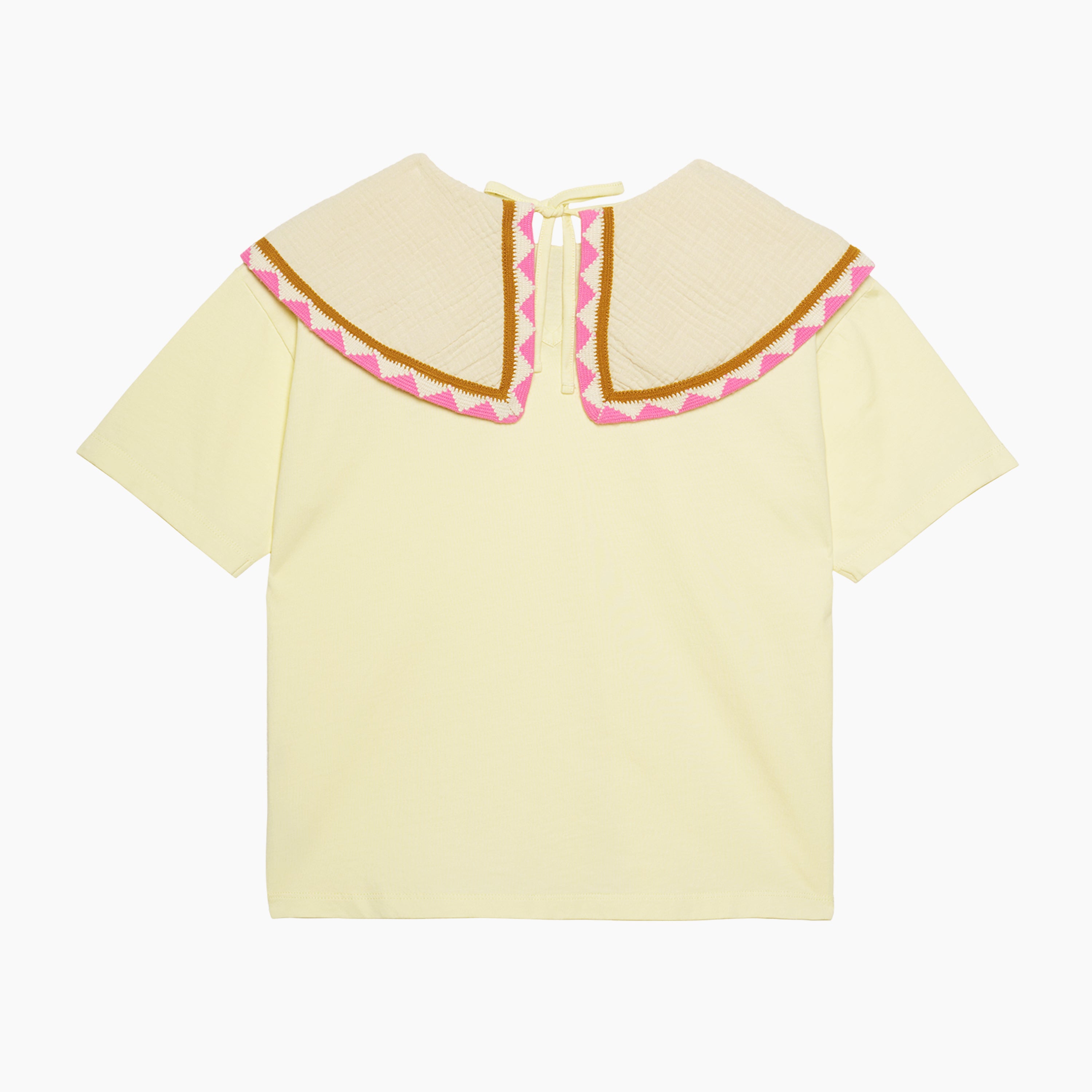 Barbara Statement Collar Top Tender Yellow
