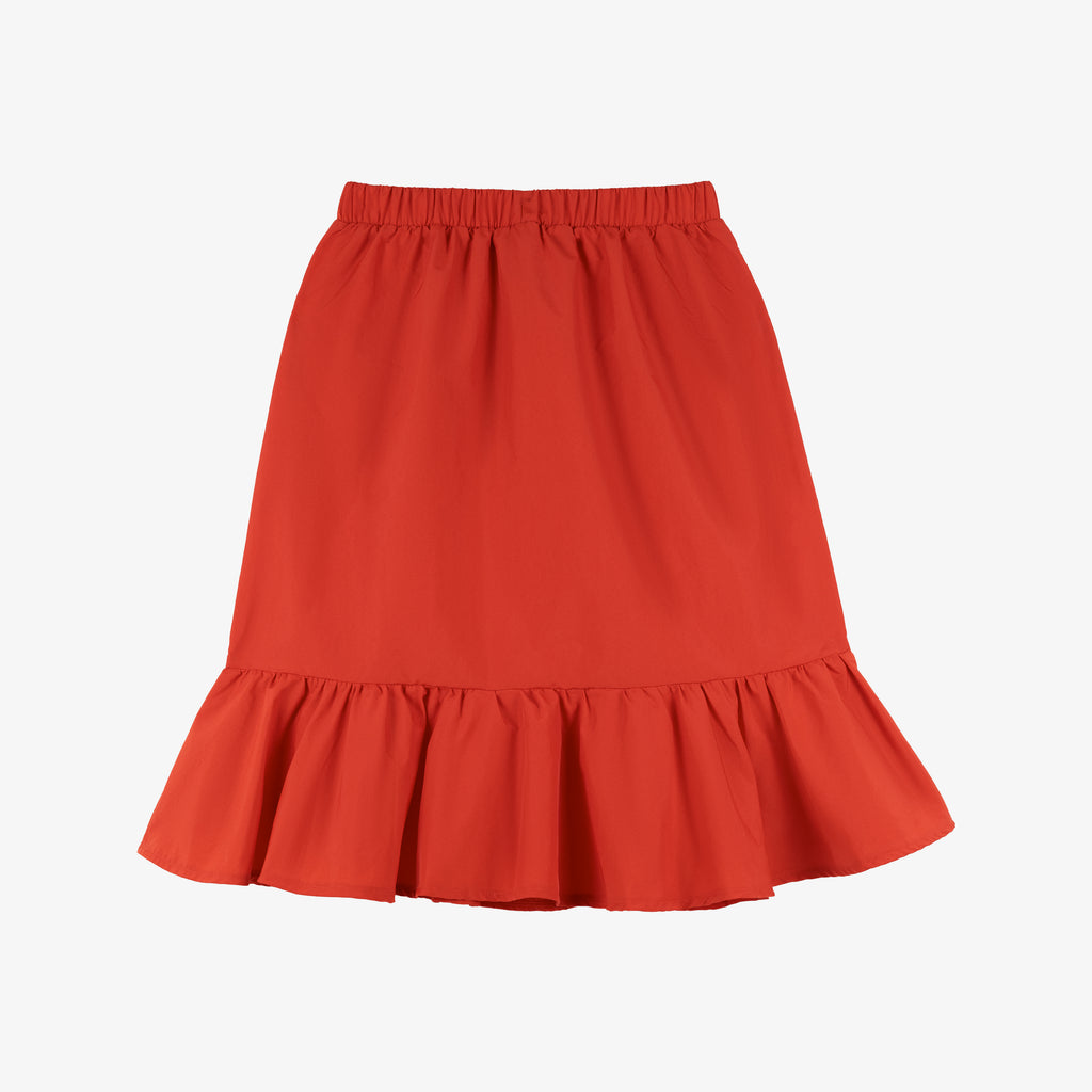 Camogli Long Skirt Recycled Nylon Water and Wind Proof Deep Red