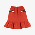 Camogli Long Skirt Recycled Nylon Water and Wind Proof Deep Red