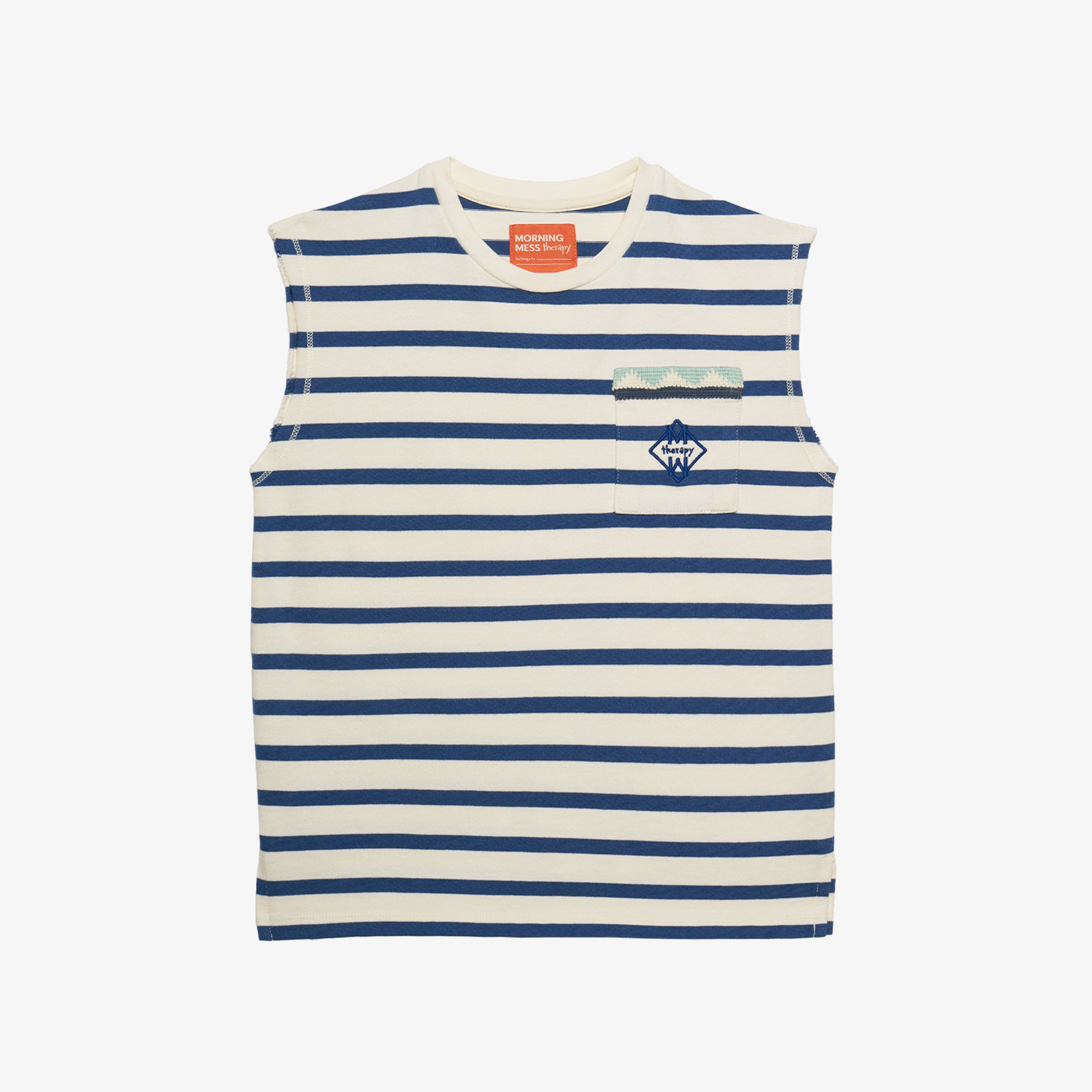 Ciro Tank Top in Striped Blue Edition