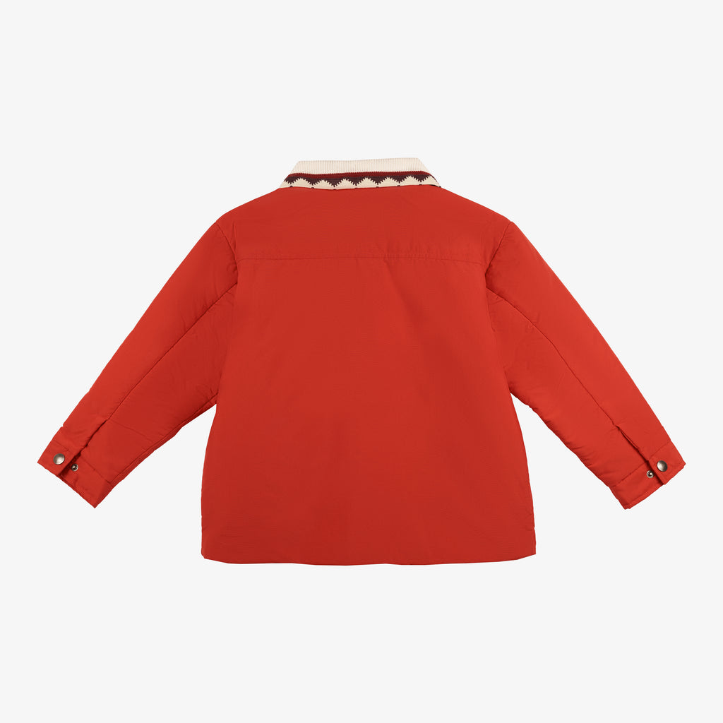 Dora Corduroy Overshirt Jacket Deep Red