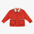 Dora Corduroy Overshirt Jacket Deep Red