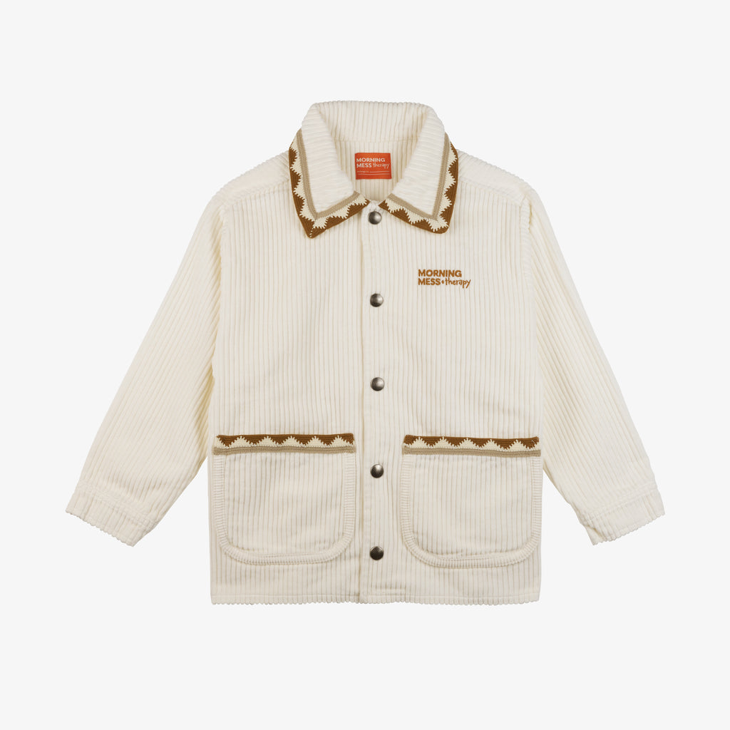 Dora Corduroy Overshirt Jacket Buttermilk
