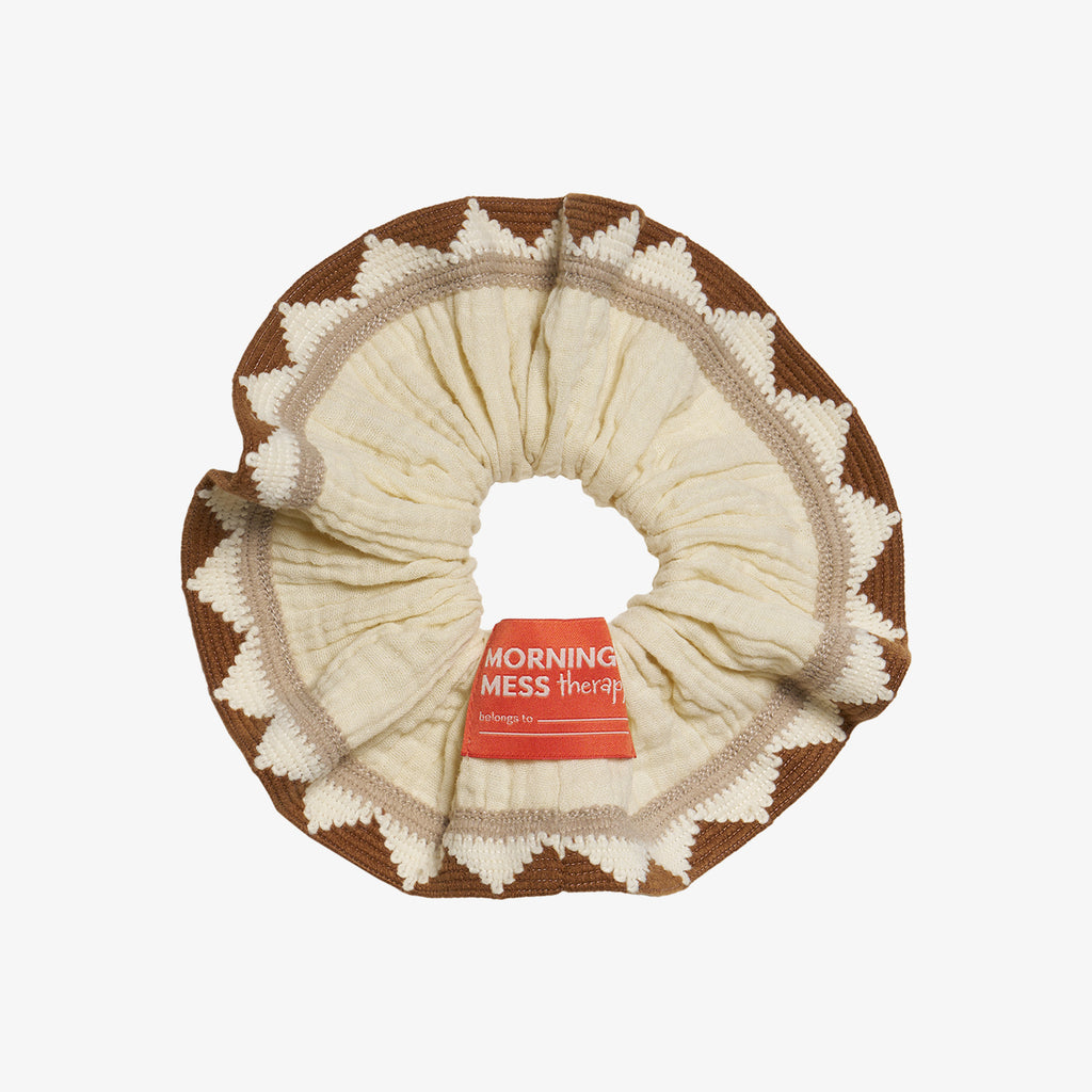 Elisa Scrunchie Cotton Muslin Buttermilk