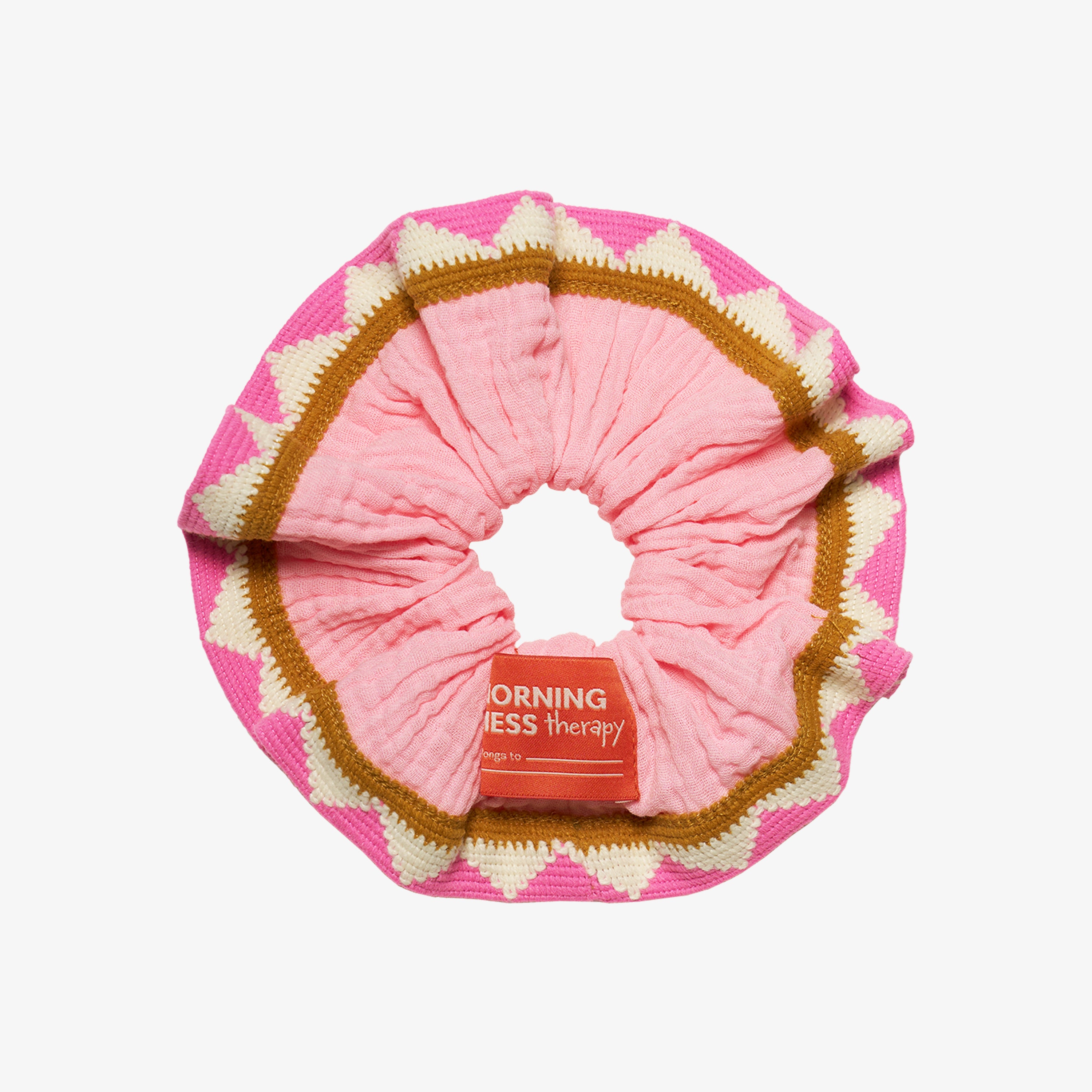 Elisa Scrunchie Cotton Muslin Cotton Pink
