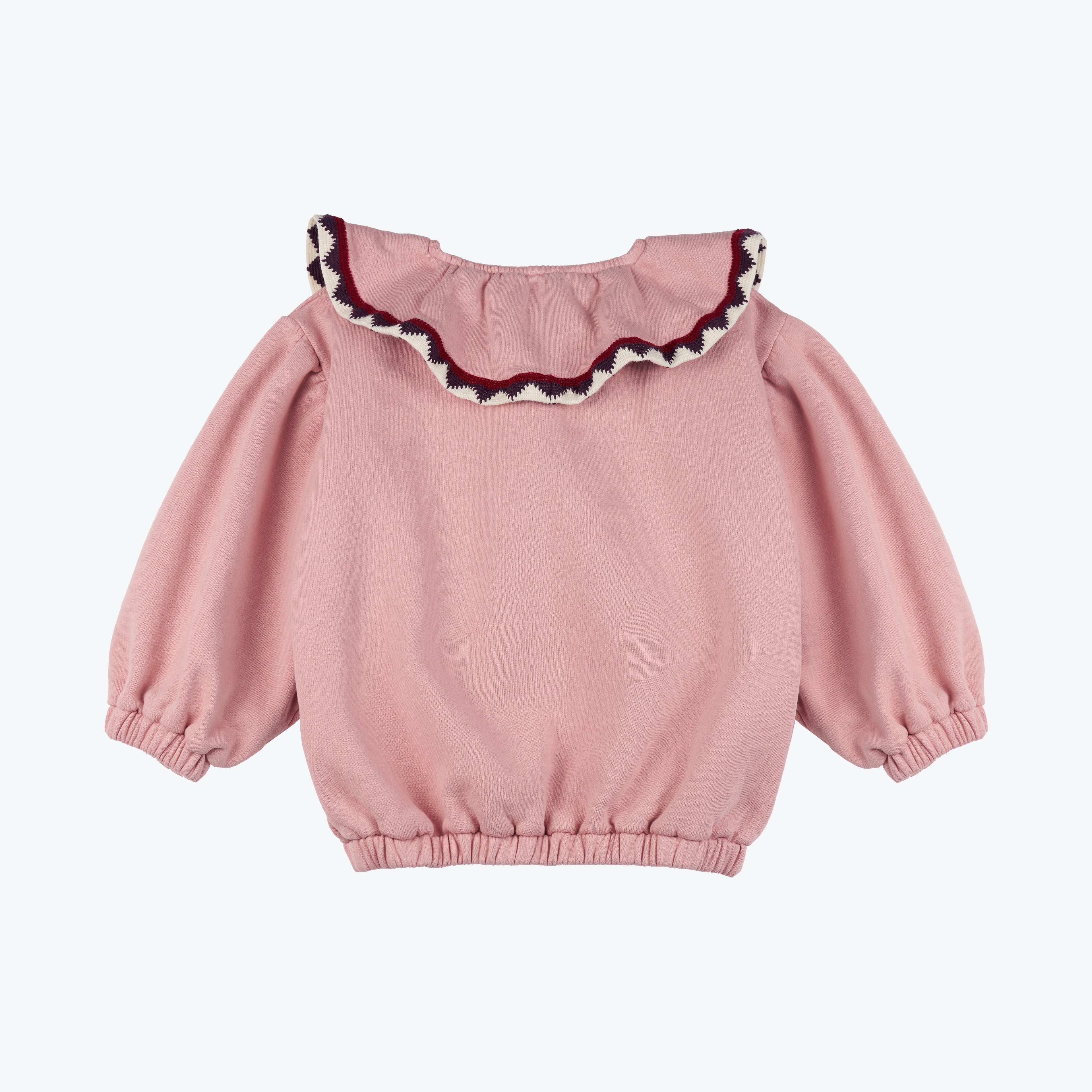 Emma Statement Frill Collar Sweatershirt Antique Pink