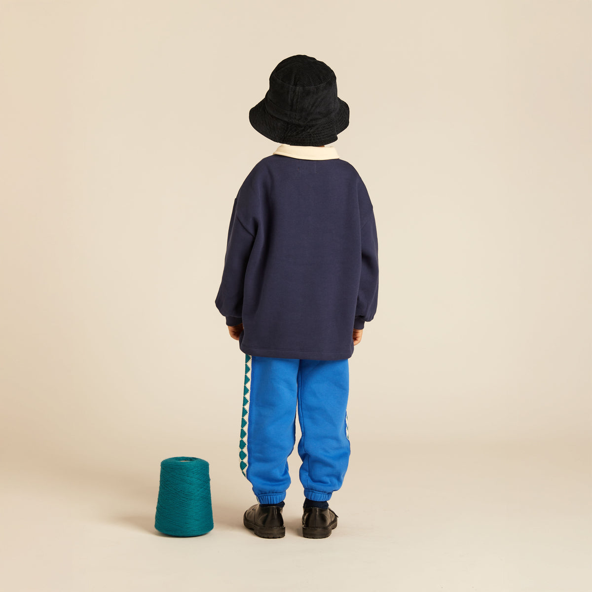 Franz Polo Sweatshirt Straight Fit Midnight Blue