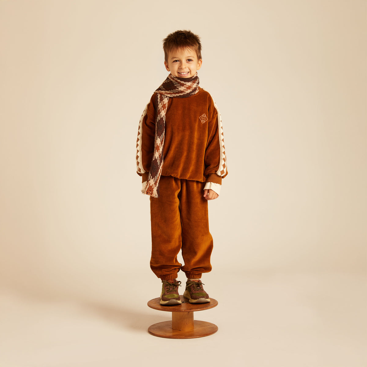 Nico Sweatshirt Oversize Balloon Fit Caramel Velvet