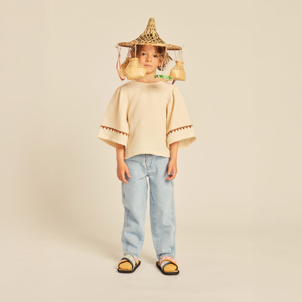 Dolores Blouse Cotton Muslin Buttermilk