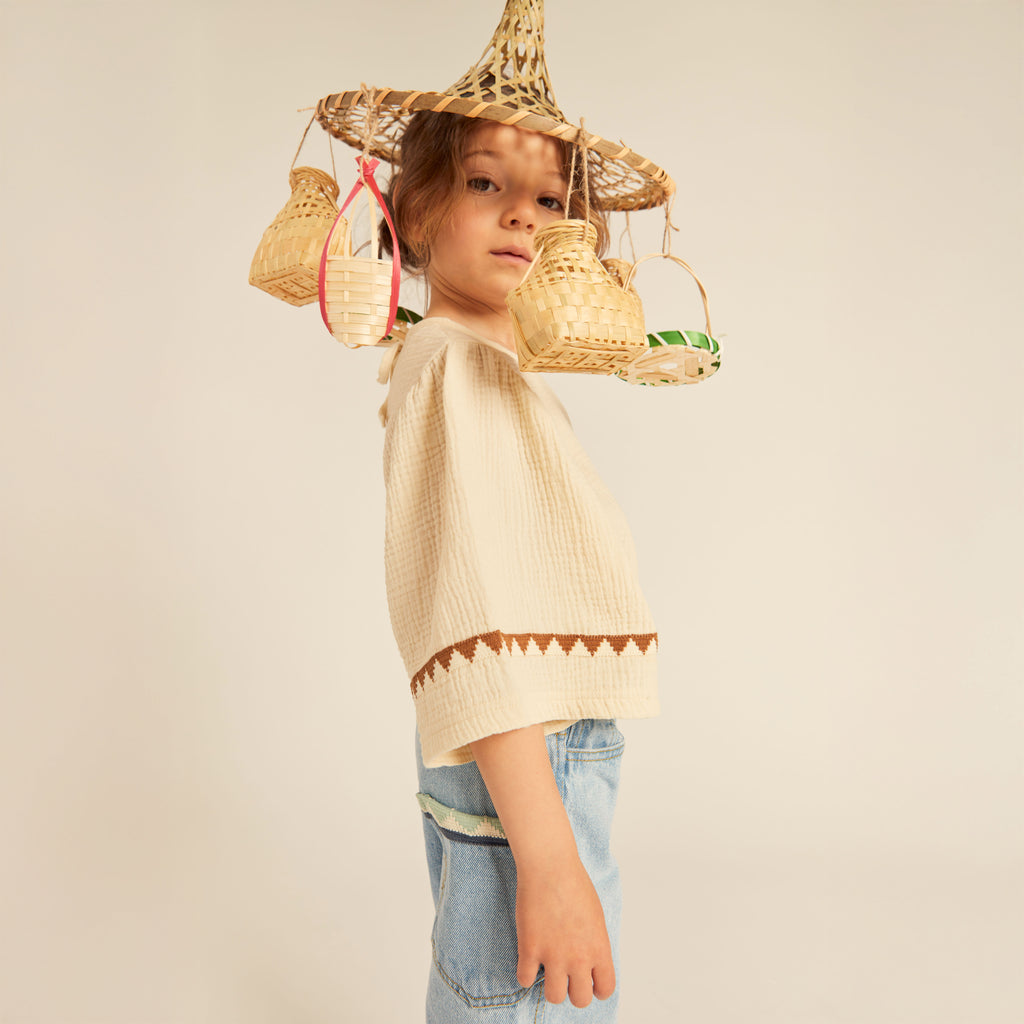 Dolores Blouse Cotton Muslin Buttermilk