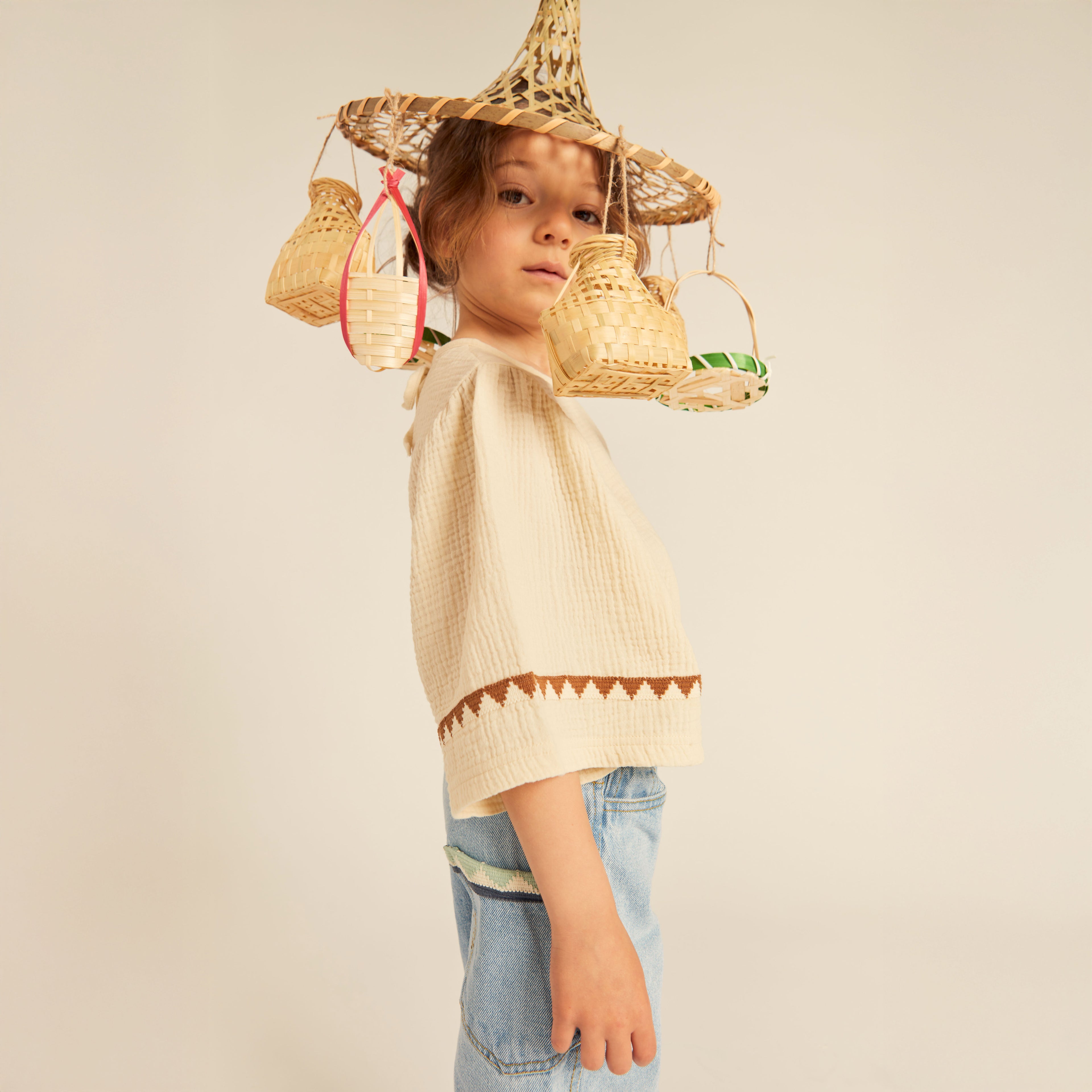 Dolores Blouse Cotton Muslin Buttermilk