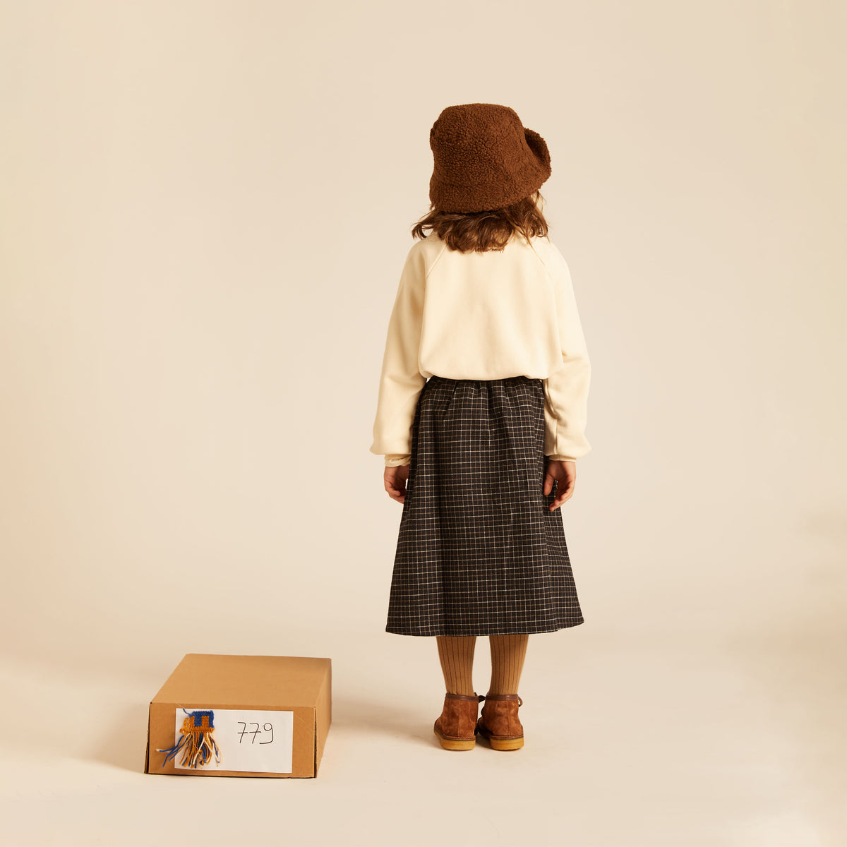 Scarlett Midi Skirt Checked Organic Cotton