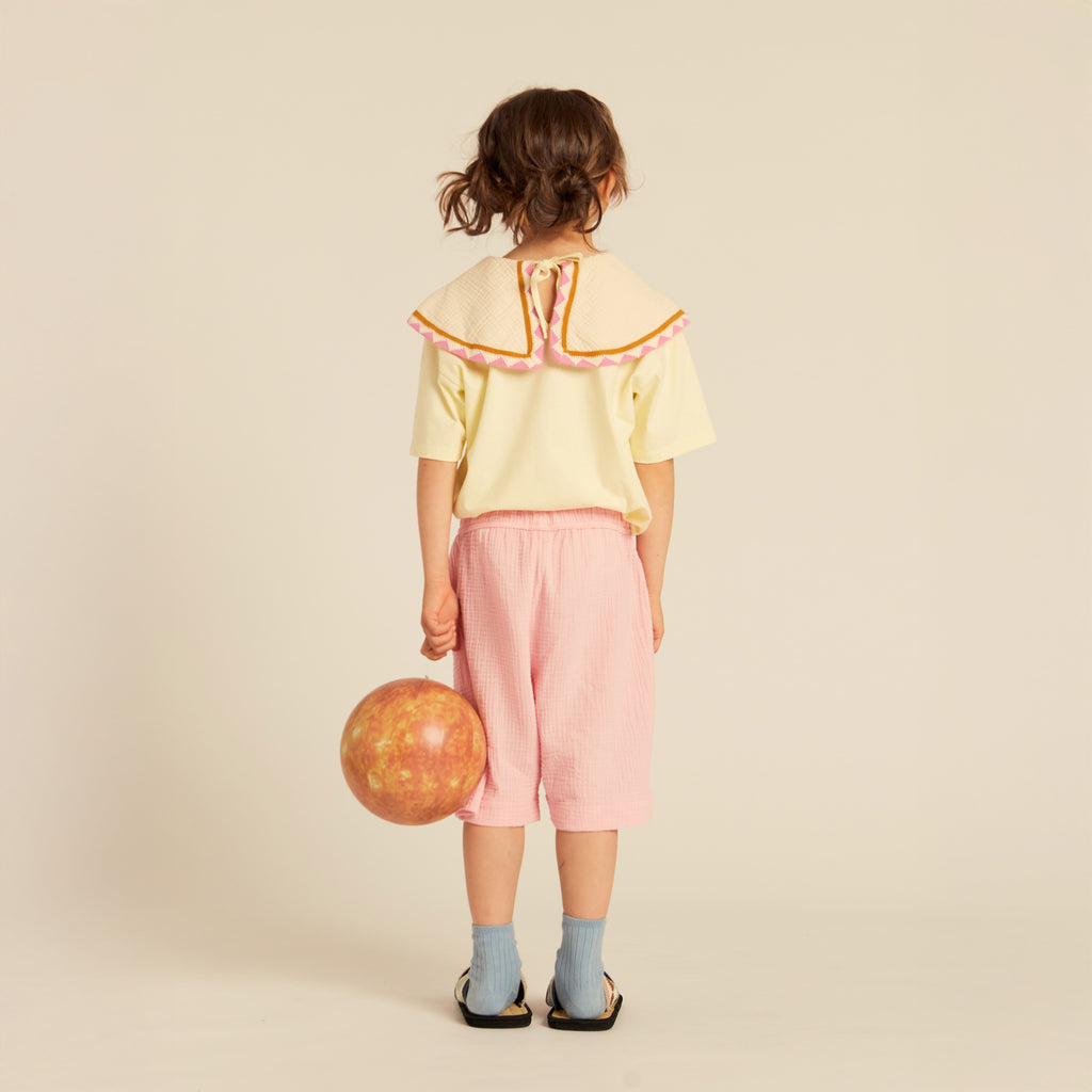 Barbara Statement Collar Top Tender Yellow