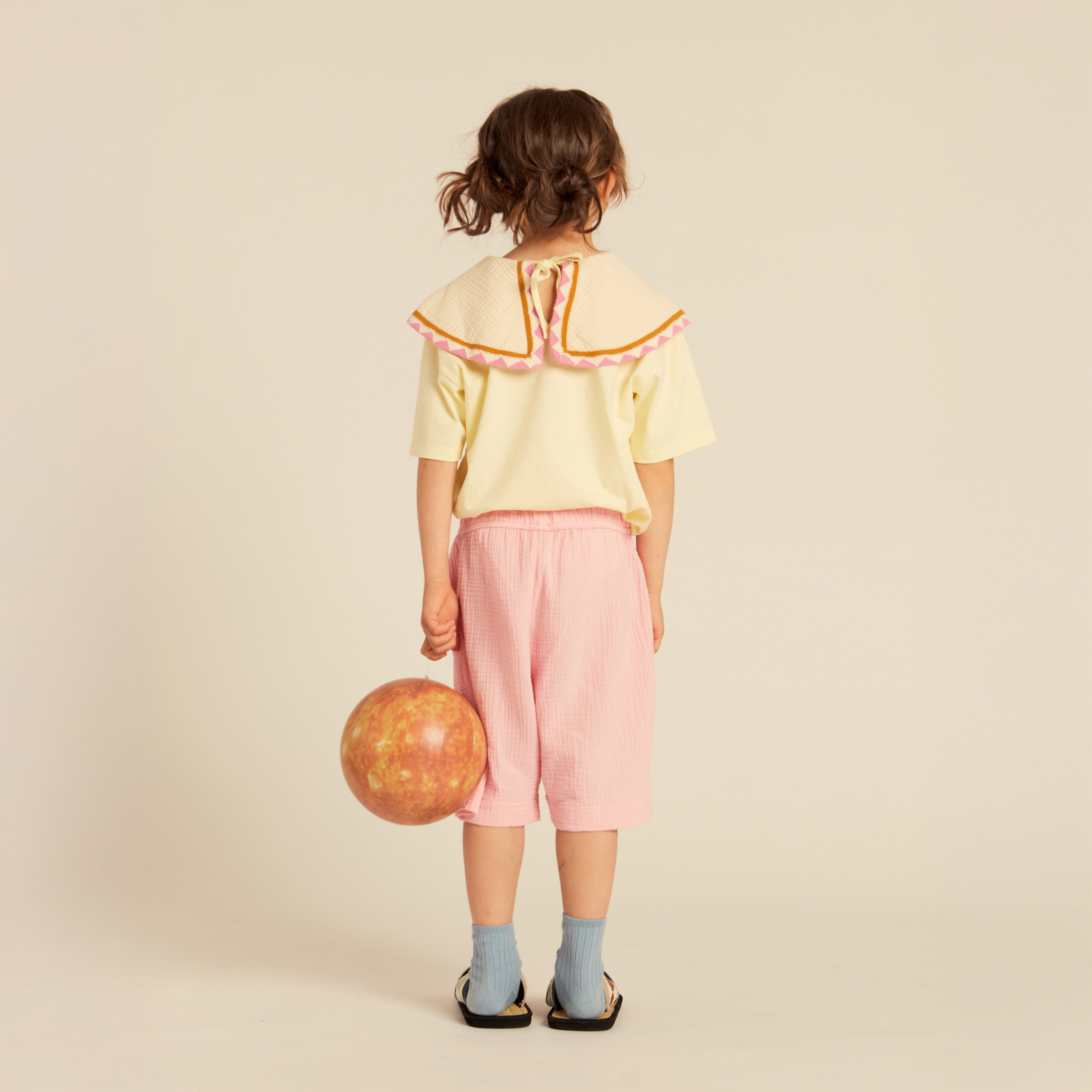 Barbara Statement Collar Top Tender Yellow