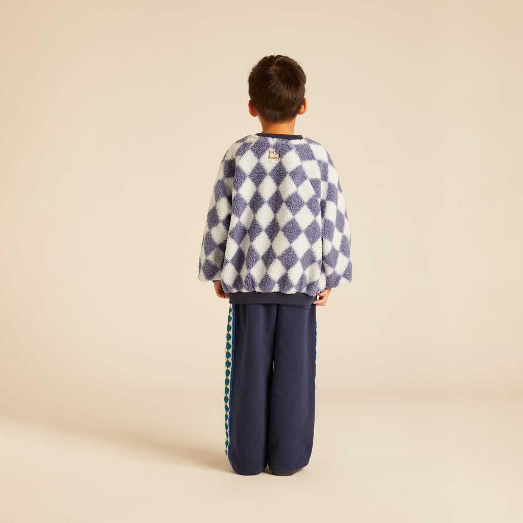 Chiara Wide Leg Sweatpants Midnight Blue