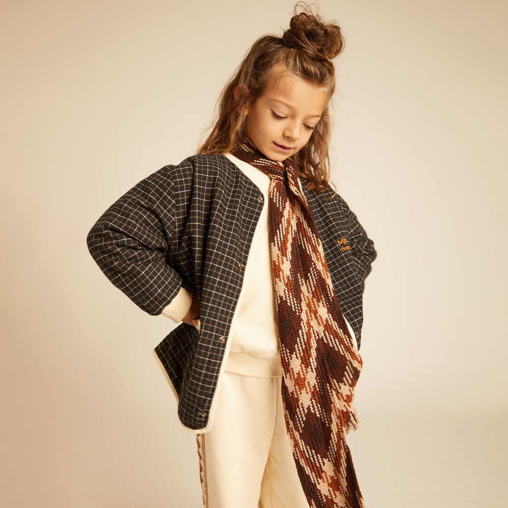 Stella Cardigan Checked Organic Cotton