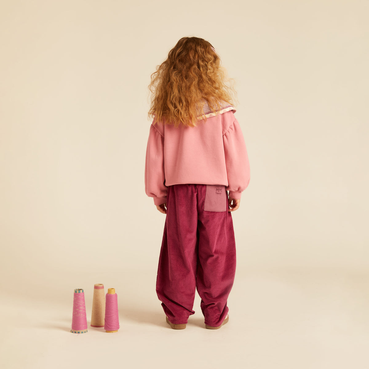 Rosie Statement Collar Sweatshirt Rose