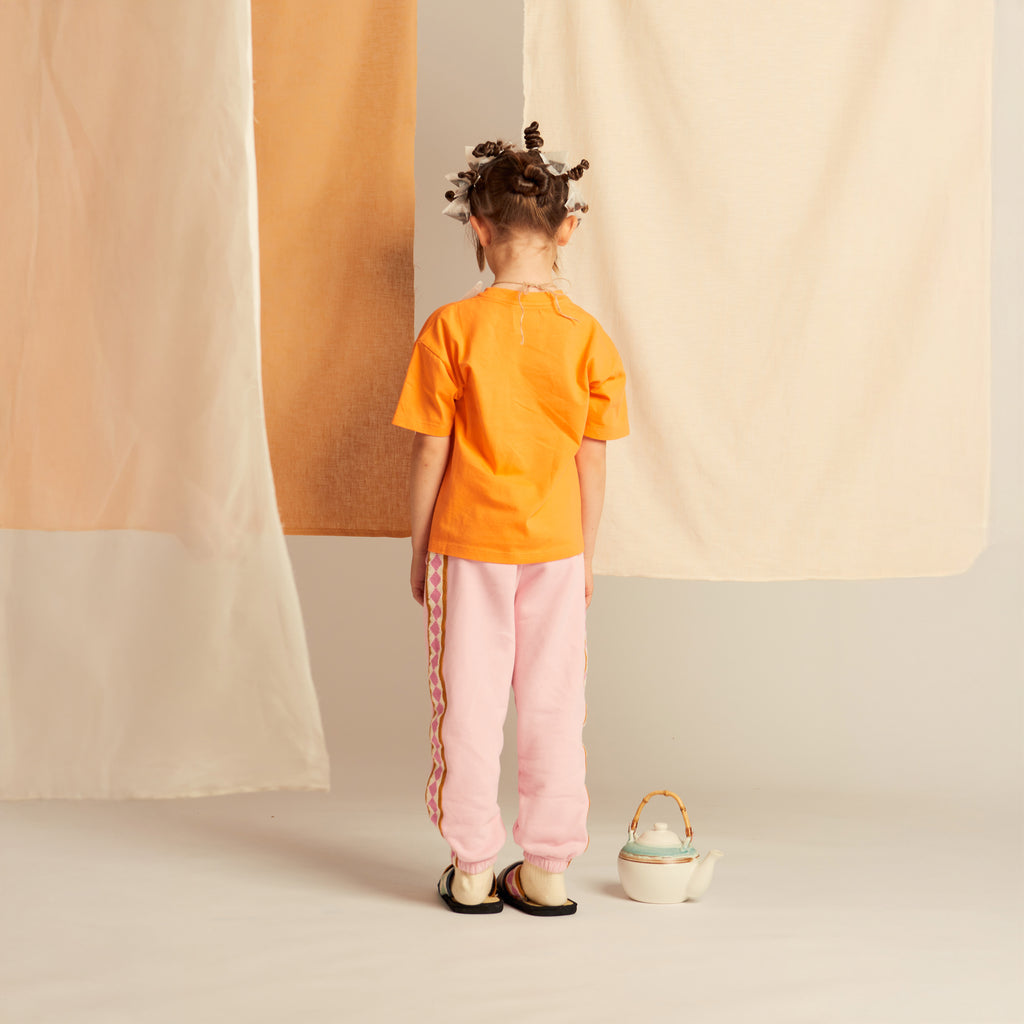 Gino Sweatpants Relaxed Fit Cotton Pink