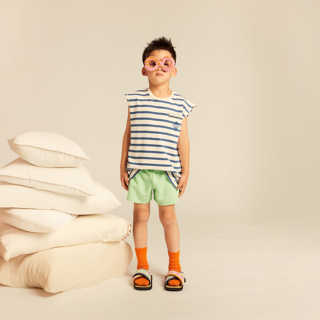 Ciro Tank Top in Striped Blue Edition