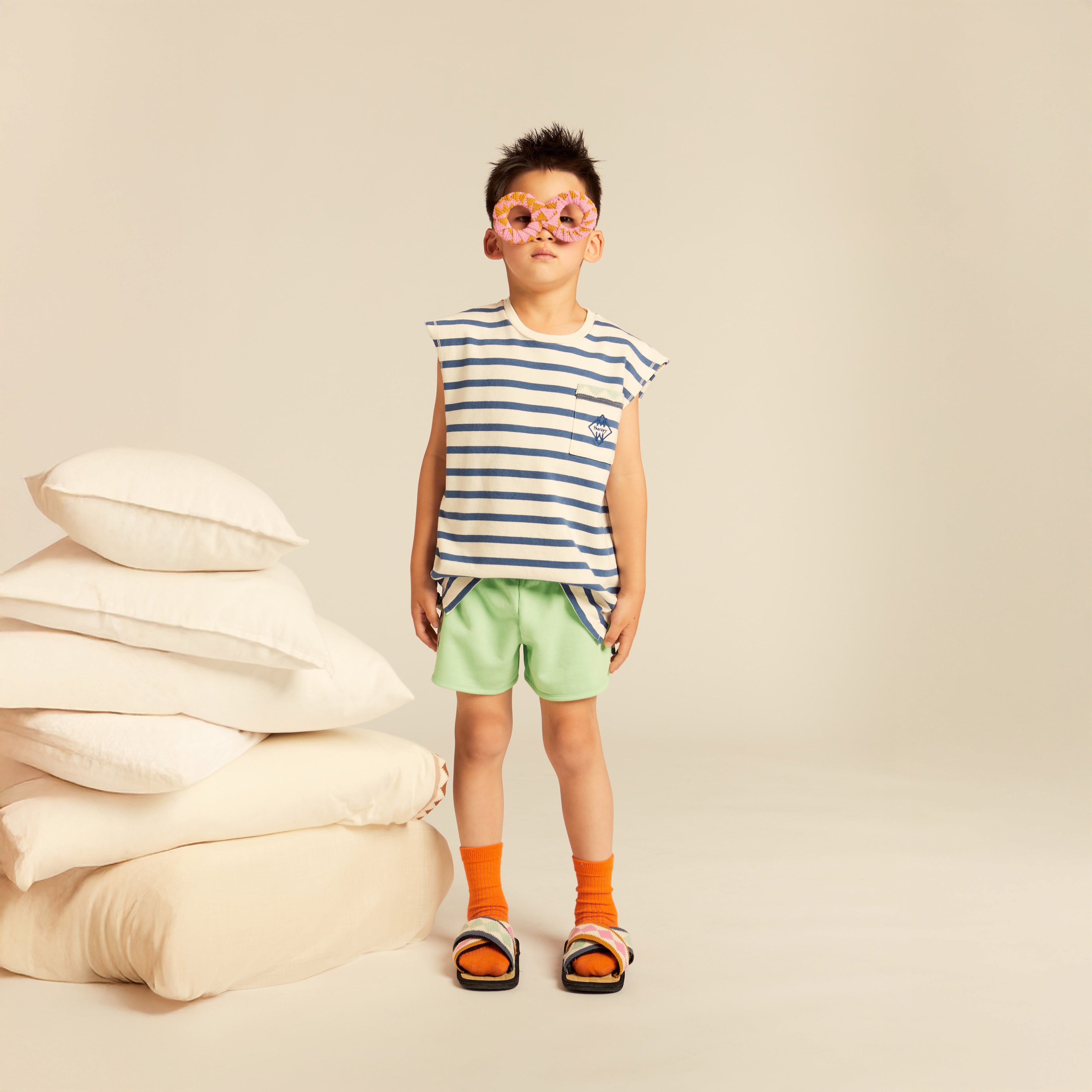 Ciro Tank Top in Striped Blue Edition