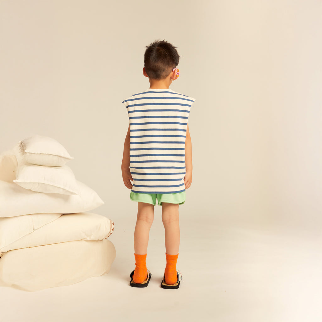 Ciro Tank Top in Striped Blue Edition