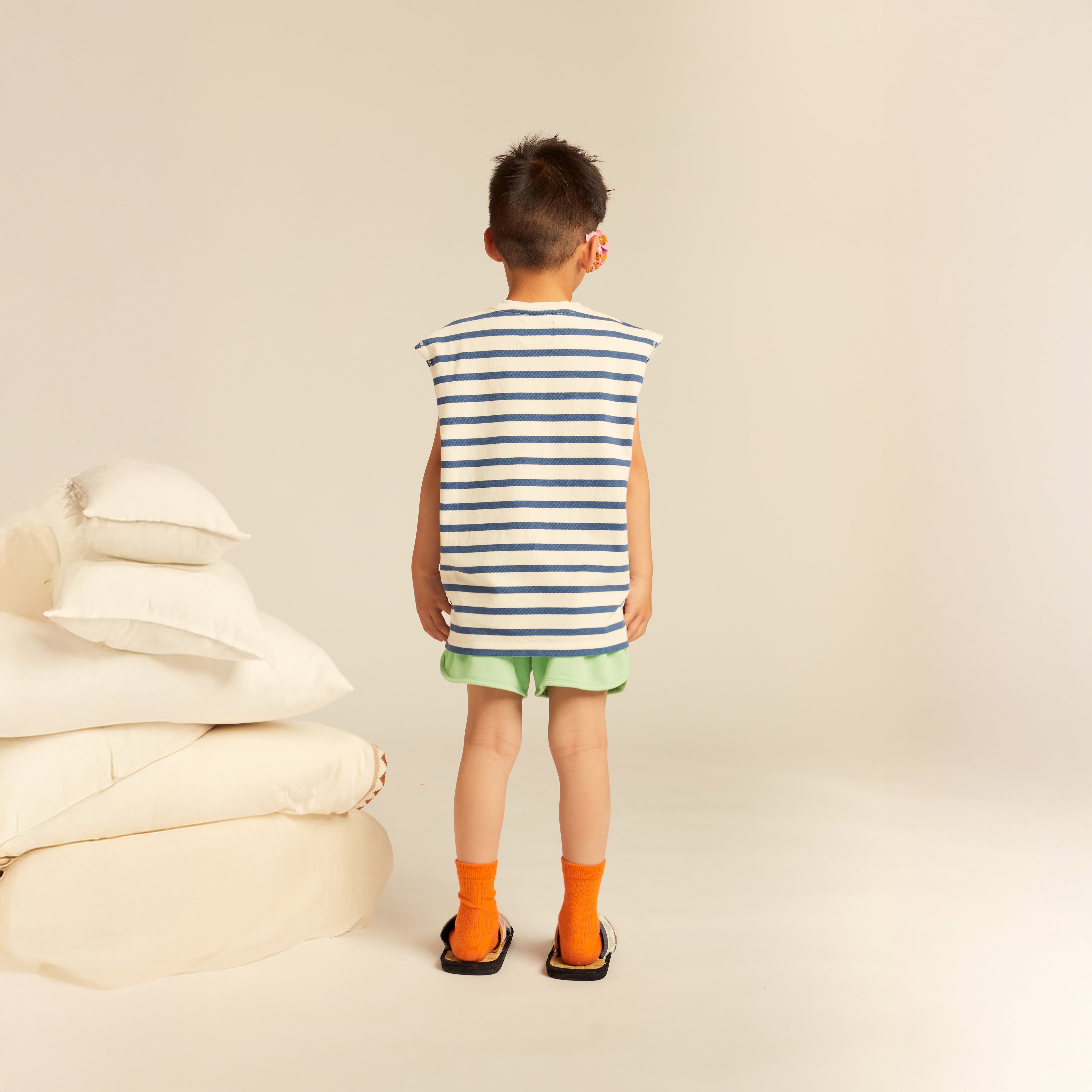 Ciro Tank Top in Striped Blue Edition