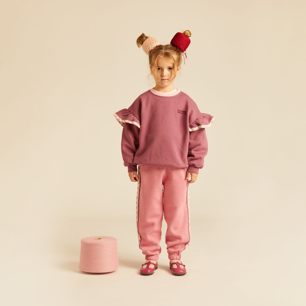 Poppy Sweatshirt Balloon Relaxed Fit Mauve