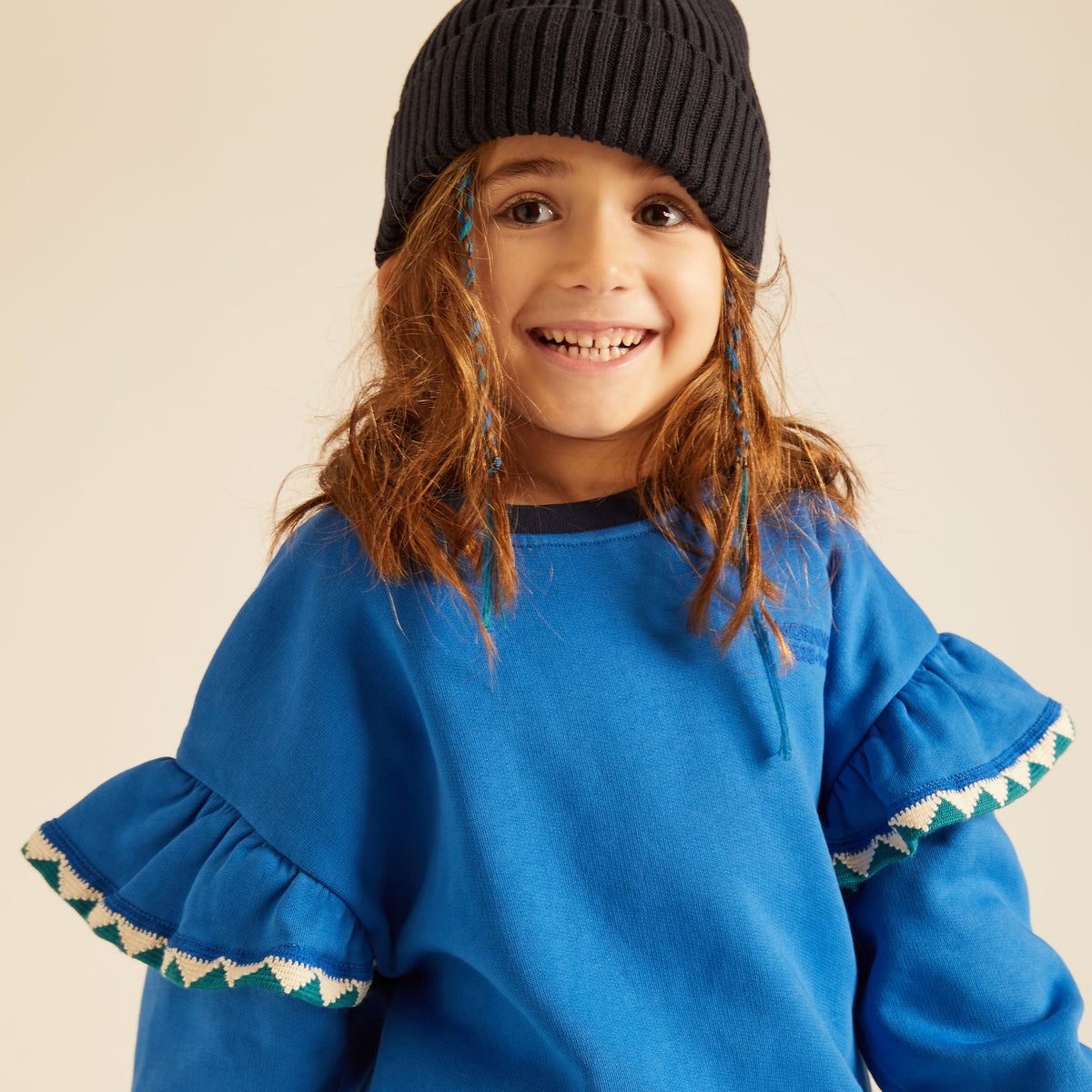 Poppy Sweatshirt Balloon Relaxed Fit Bluette