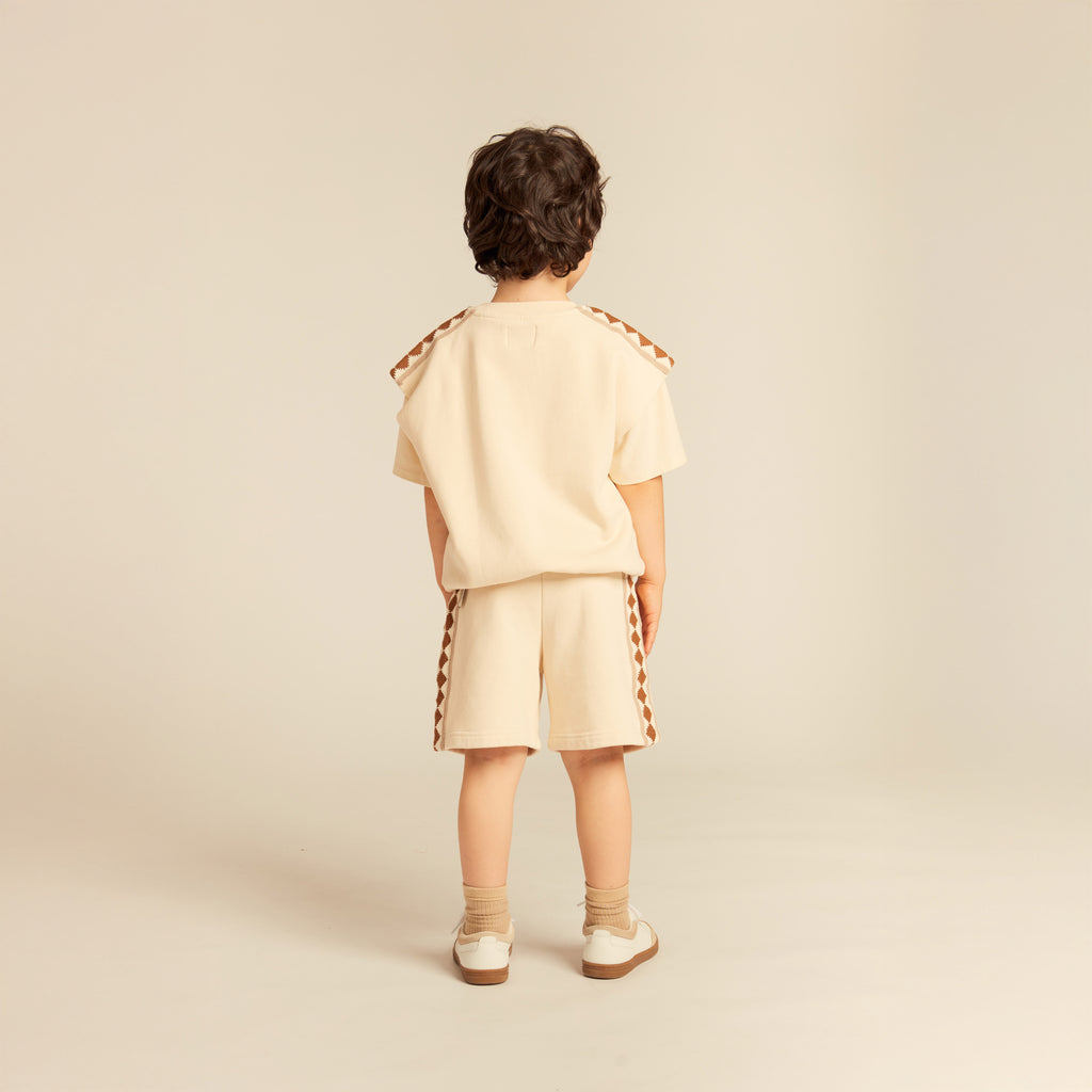 Lino Sweatshorts Buttermilk