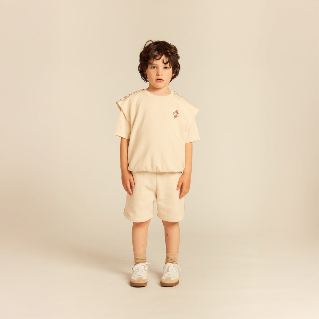 Lino Sweatshorts Buttermilk