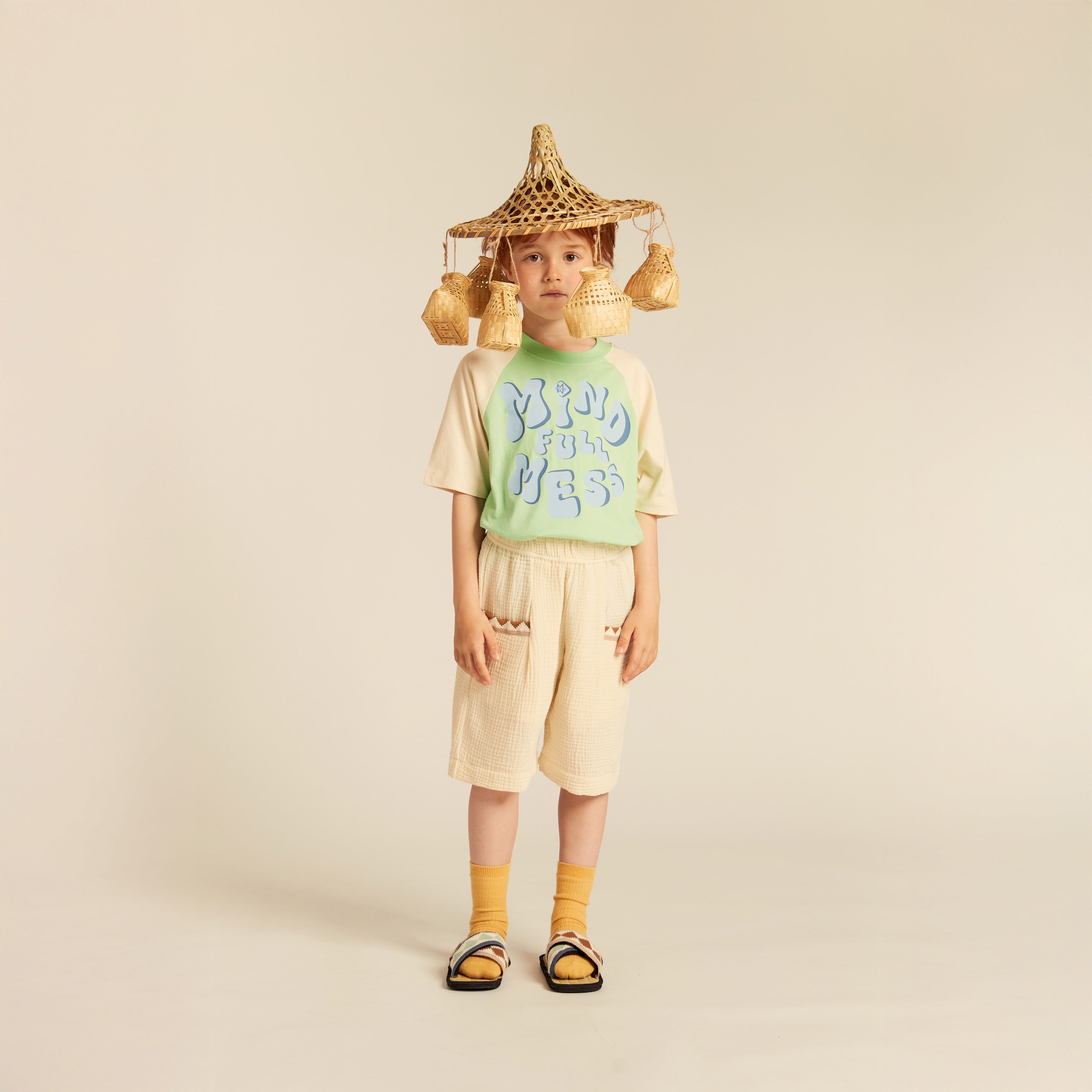Marta Bermuda Pants Cotton Muslin Buttermilk