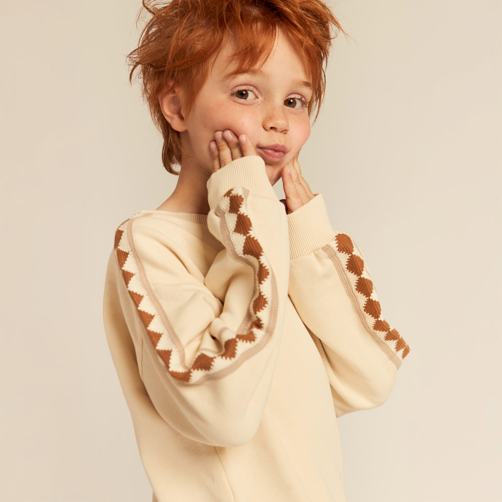 Nico Sweatshirt Oversize Balloon Fit Buttermilk
