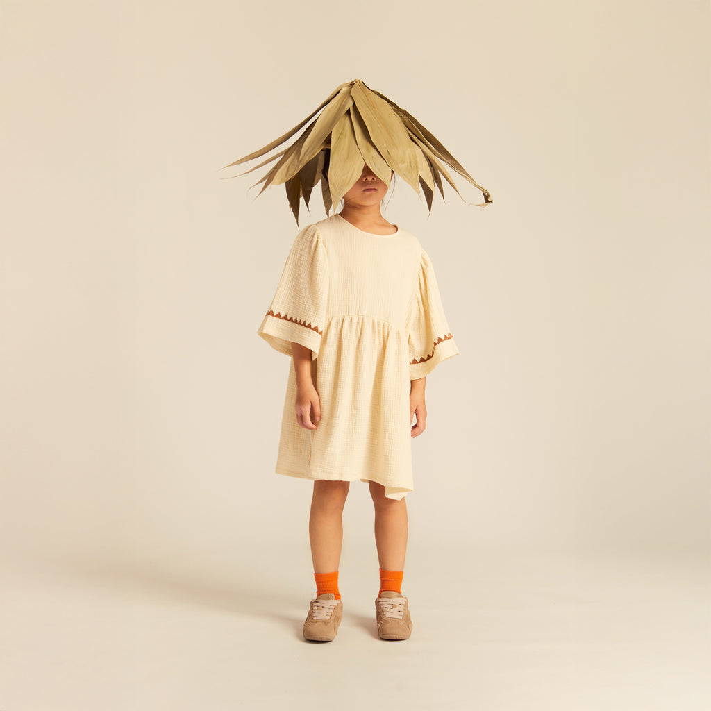 Adriana Dress Cotton Muslin Buttermilk