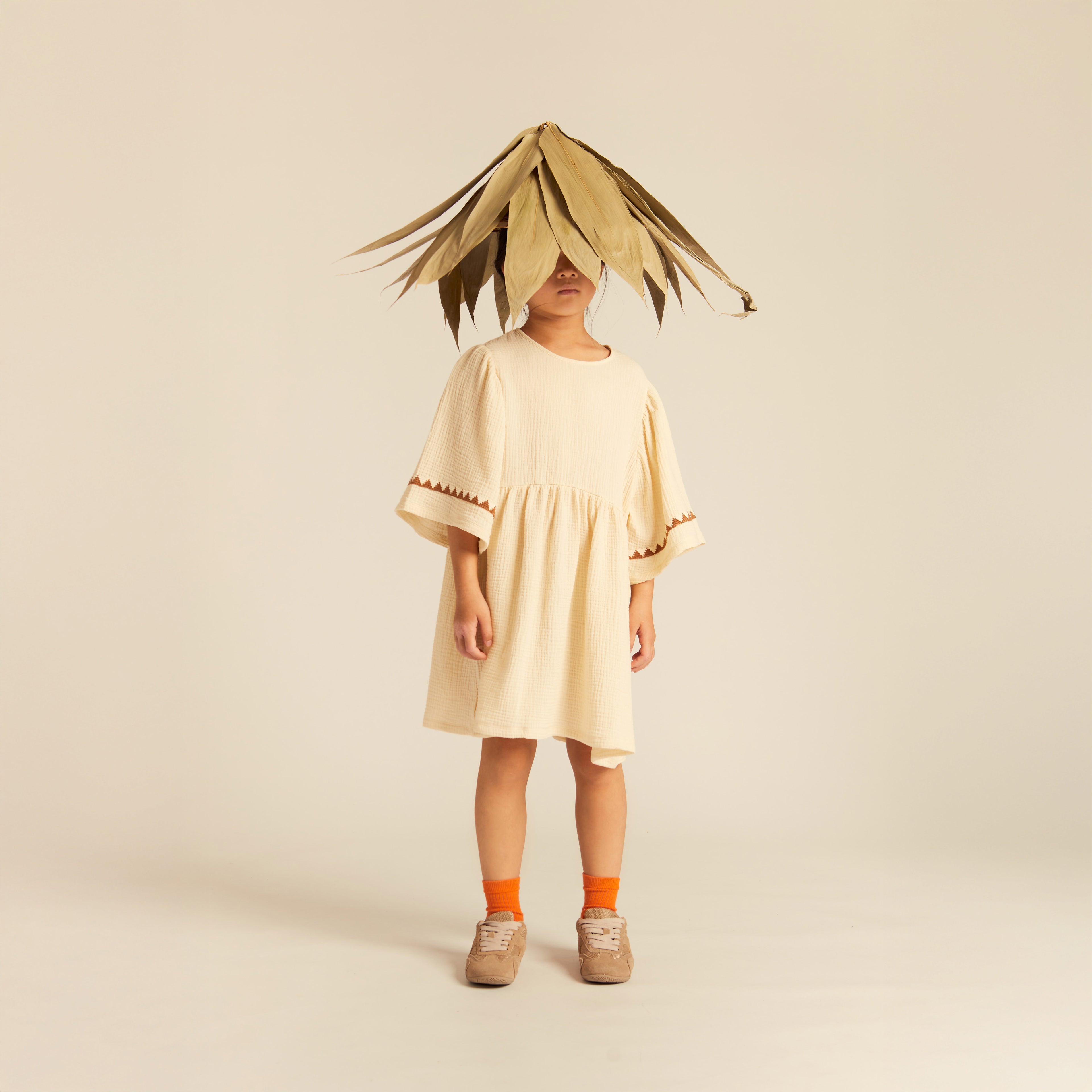 Adriana Dress Cotton Muslin Buttermilk