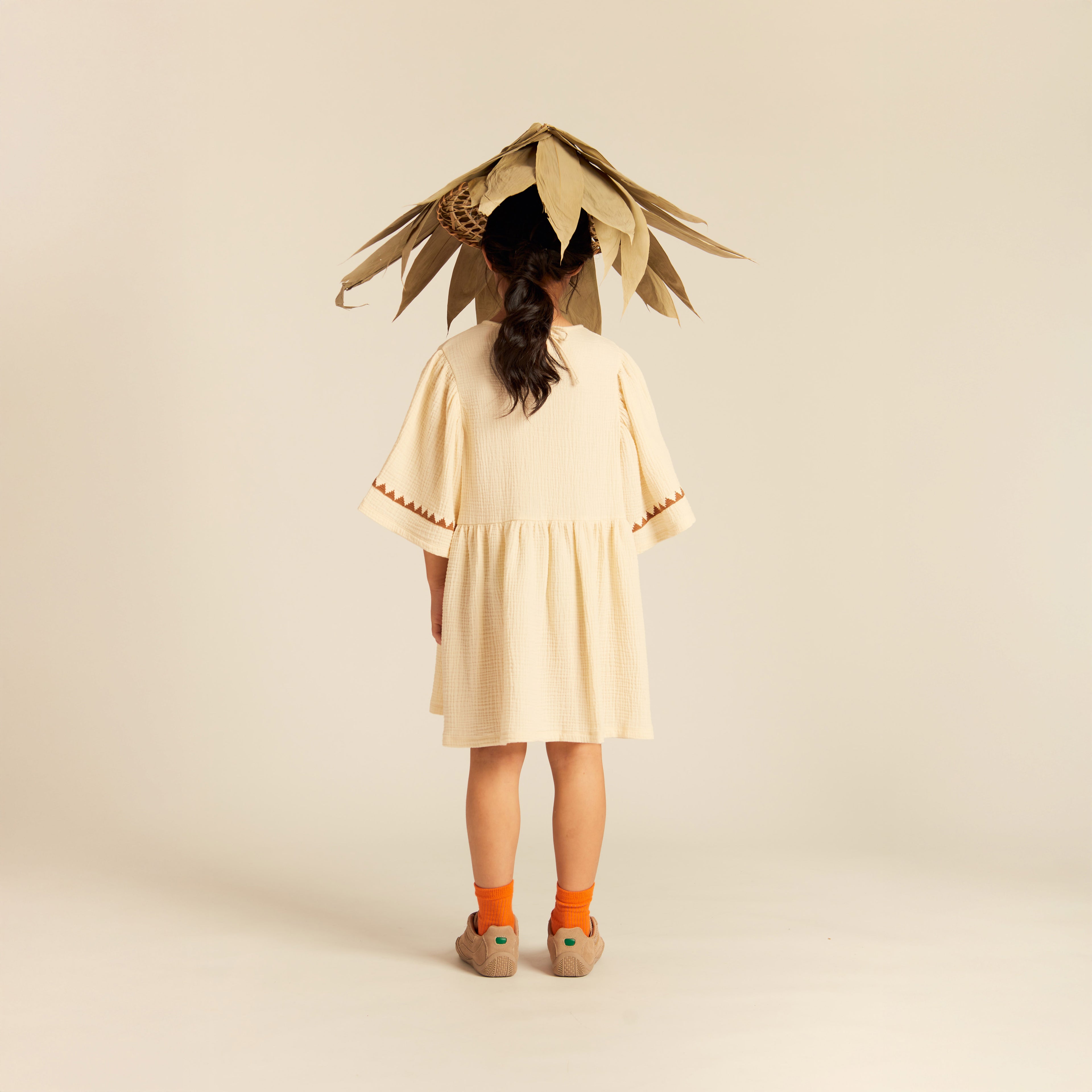 Adriana Dress Cotton Muslin Buttermilk