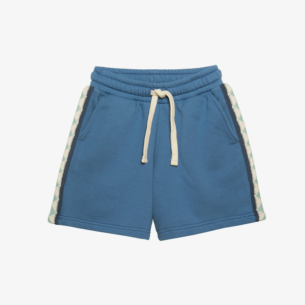 Lino Sweatshorts Shadow Blue