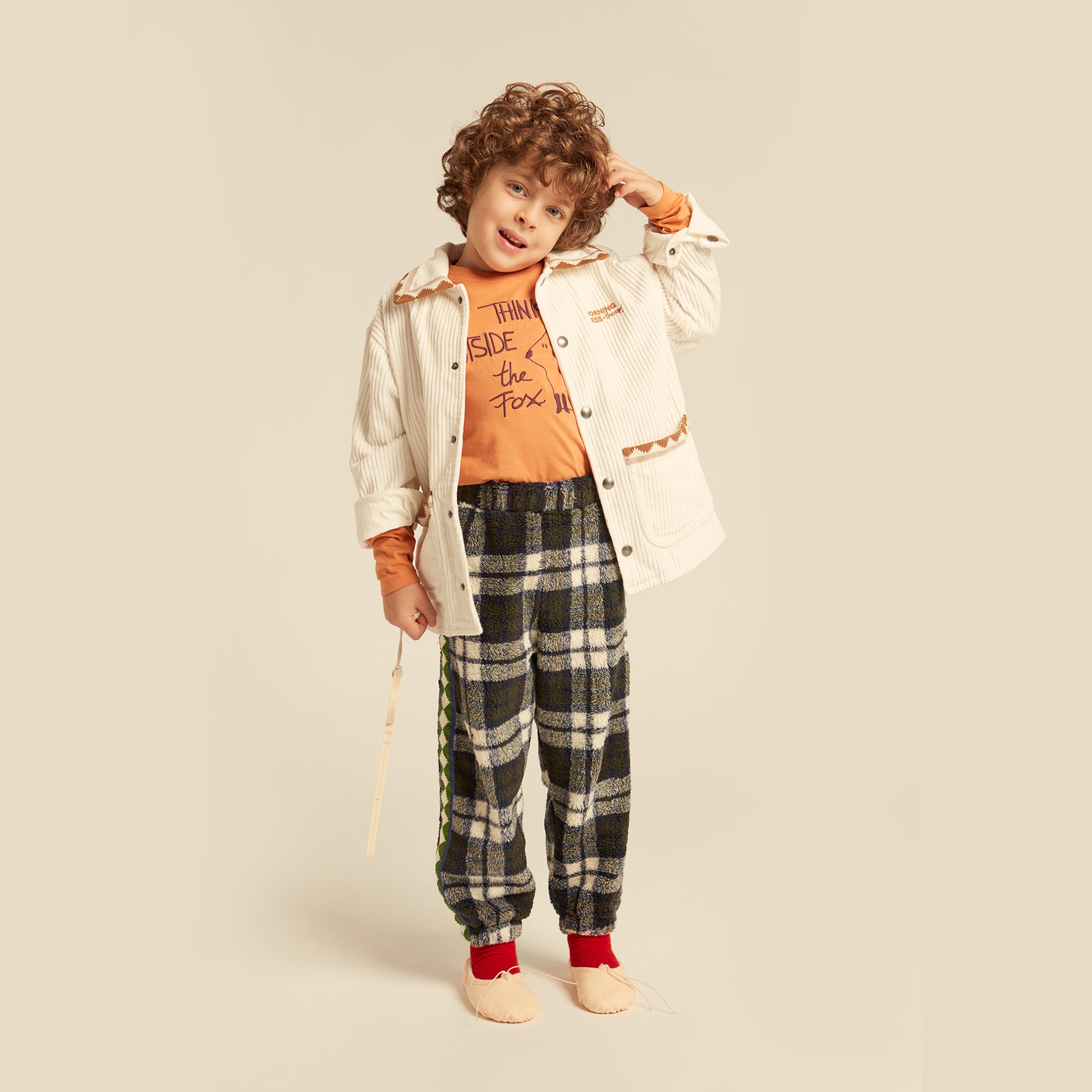 Dora Corduroy Overshirt Jacket Buttermilk