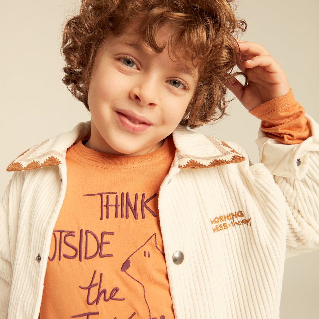 Dora Corduroy Overshirt Jacket Buttermilk