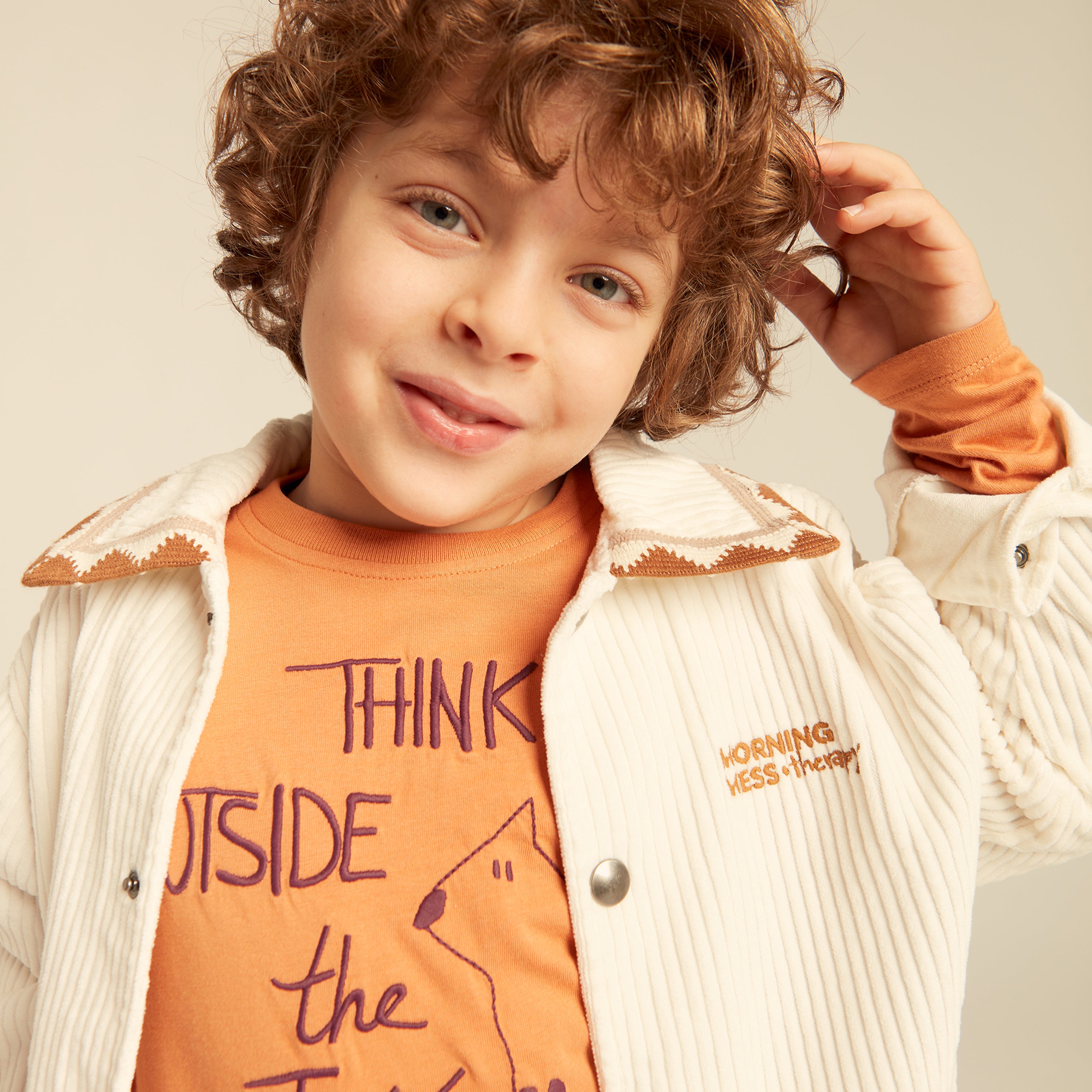 Dora Corduroy Overshirt Jacket Buttermilk