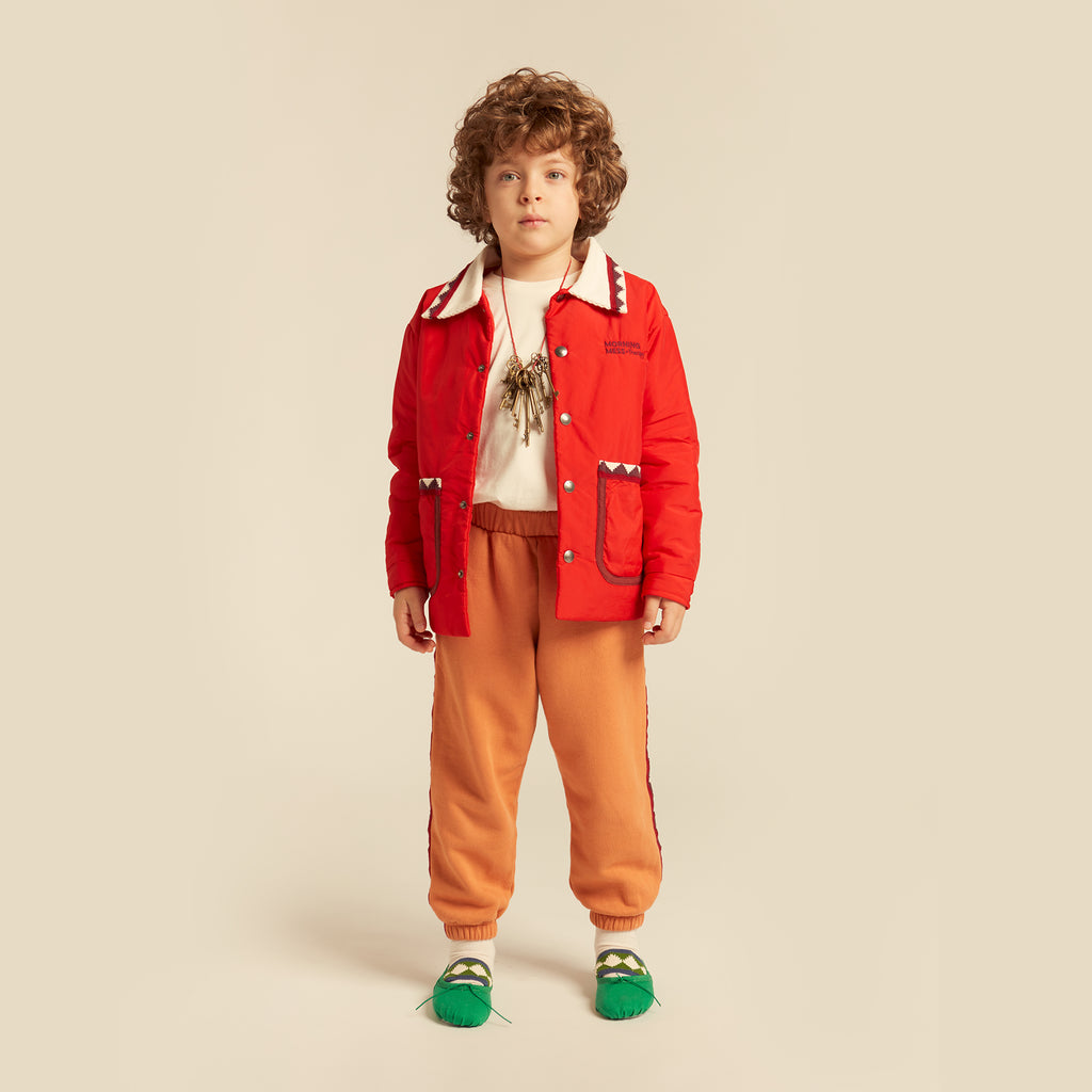Dora Corduroy Overshirt Jacket Deep Red
