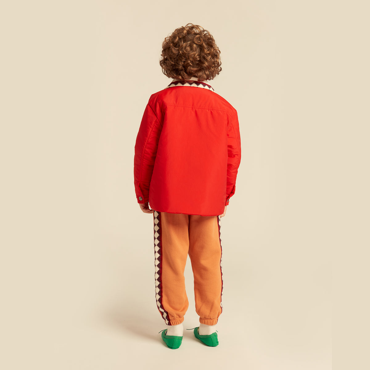 Dora Corduroy Overshirt Jacket Deep Red