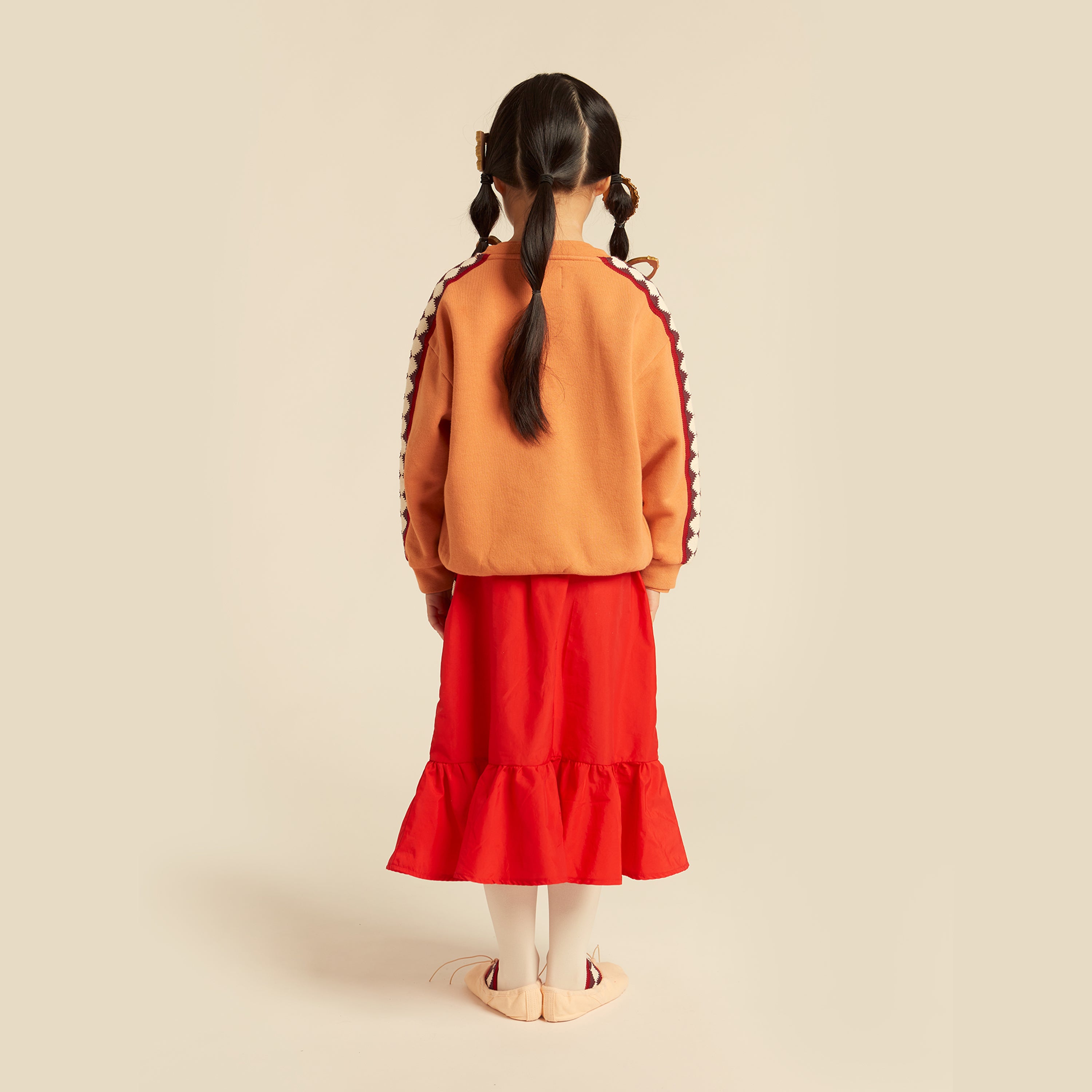 Camogli Long Skirt Recycled Nylon Water and Wind Proof Deep Red