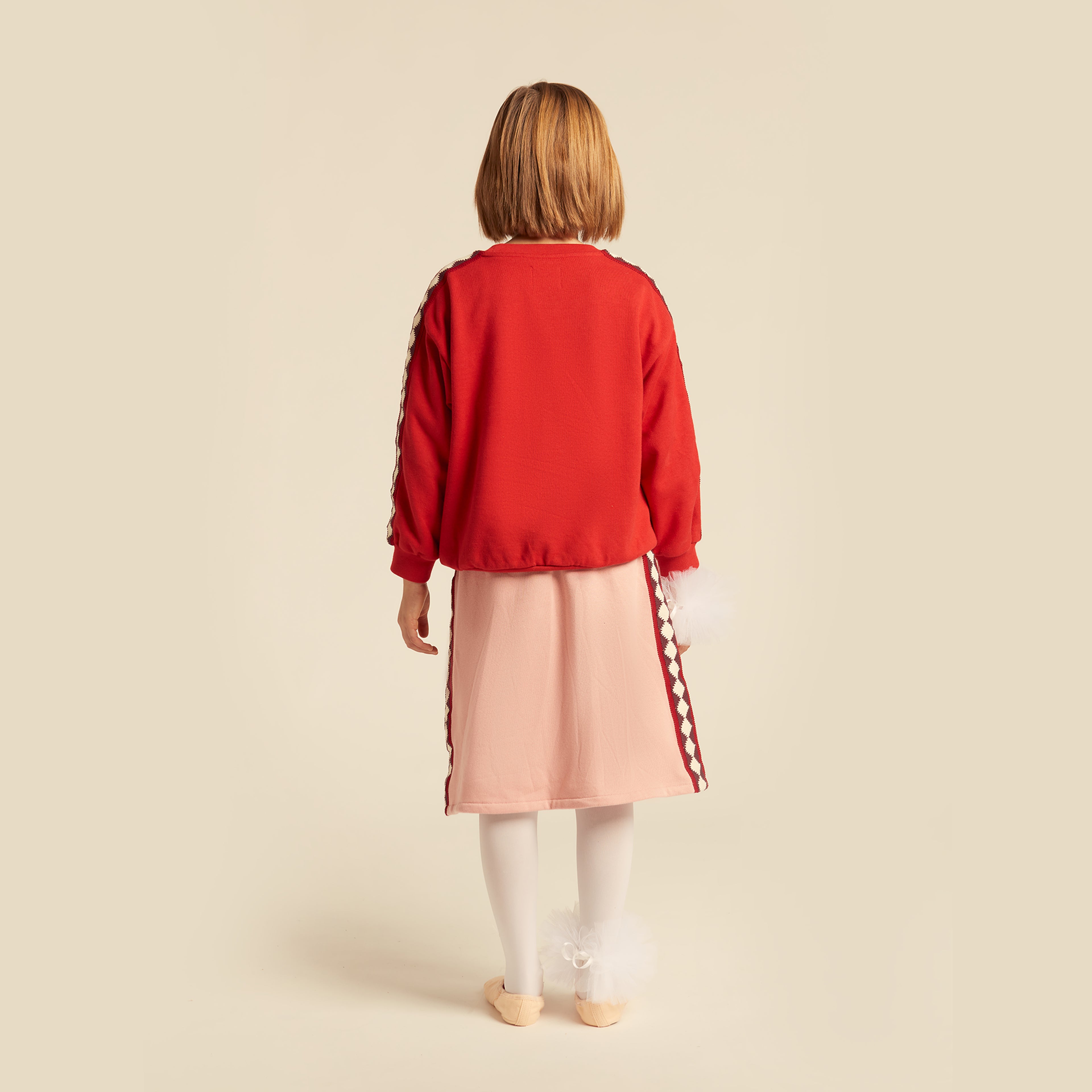Nico Sweatshirt Oversize Balloon Fit Deep Red
