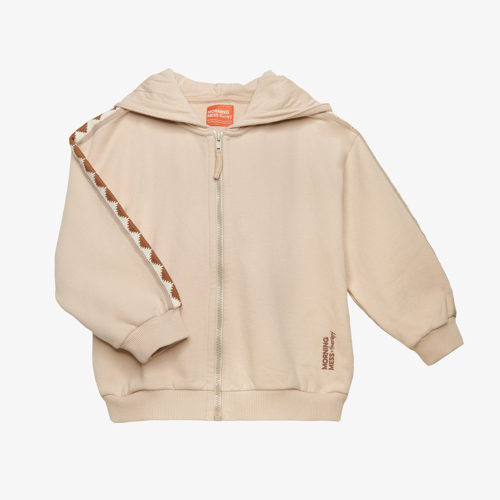 Carlo Oversize Zip-up Hoodie Oyster